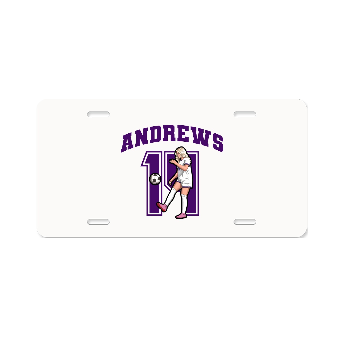 License Plate — Number in Classic