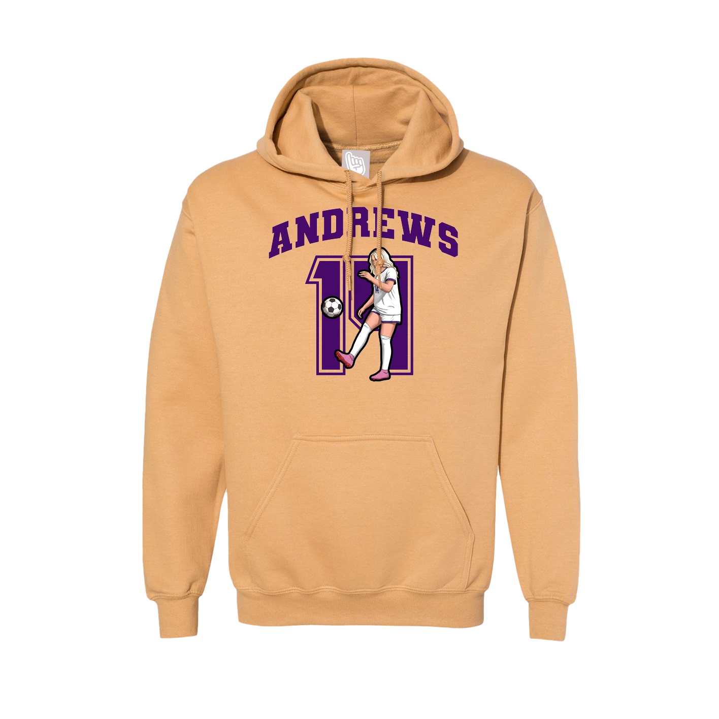 Hoodie — Number in Vegas Gold