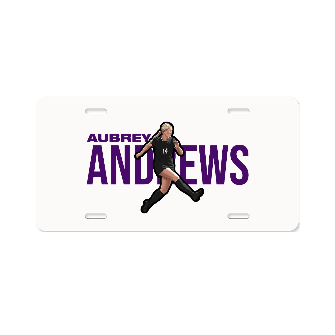 License Plate — Player Name in Classic