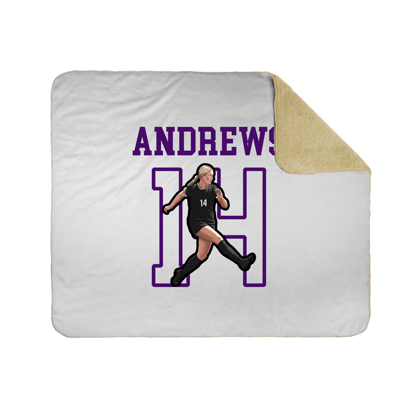 Throw Blanket — Shirsey in White