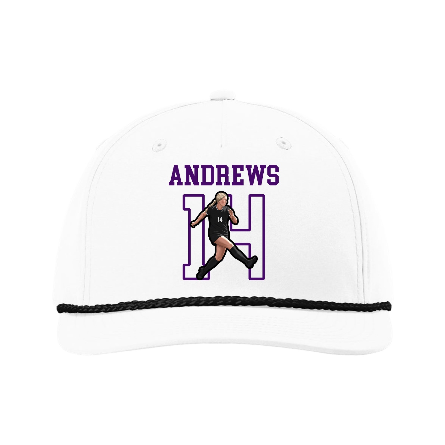 Five-Panel Classic Rope Cap — Shirsey in White