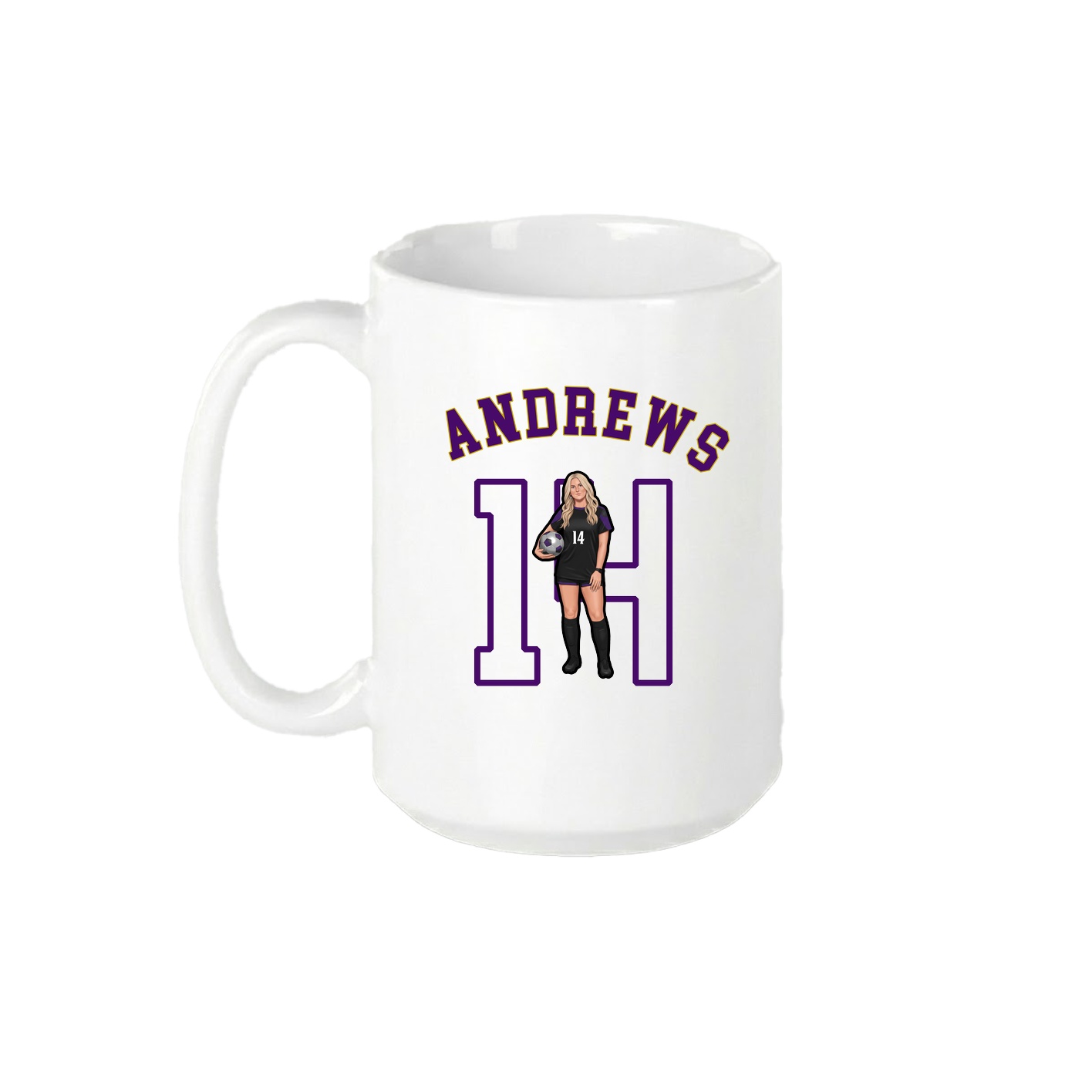 15oz Coffee Mug — Shirsey Arch in White