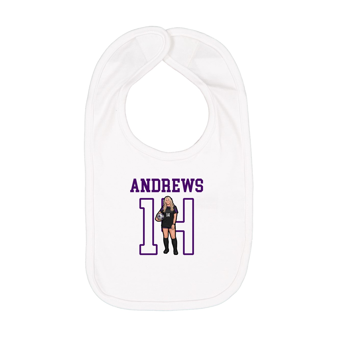 Infant Bib — Shirsey in White