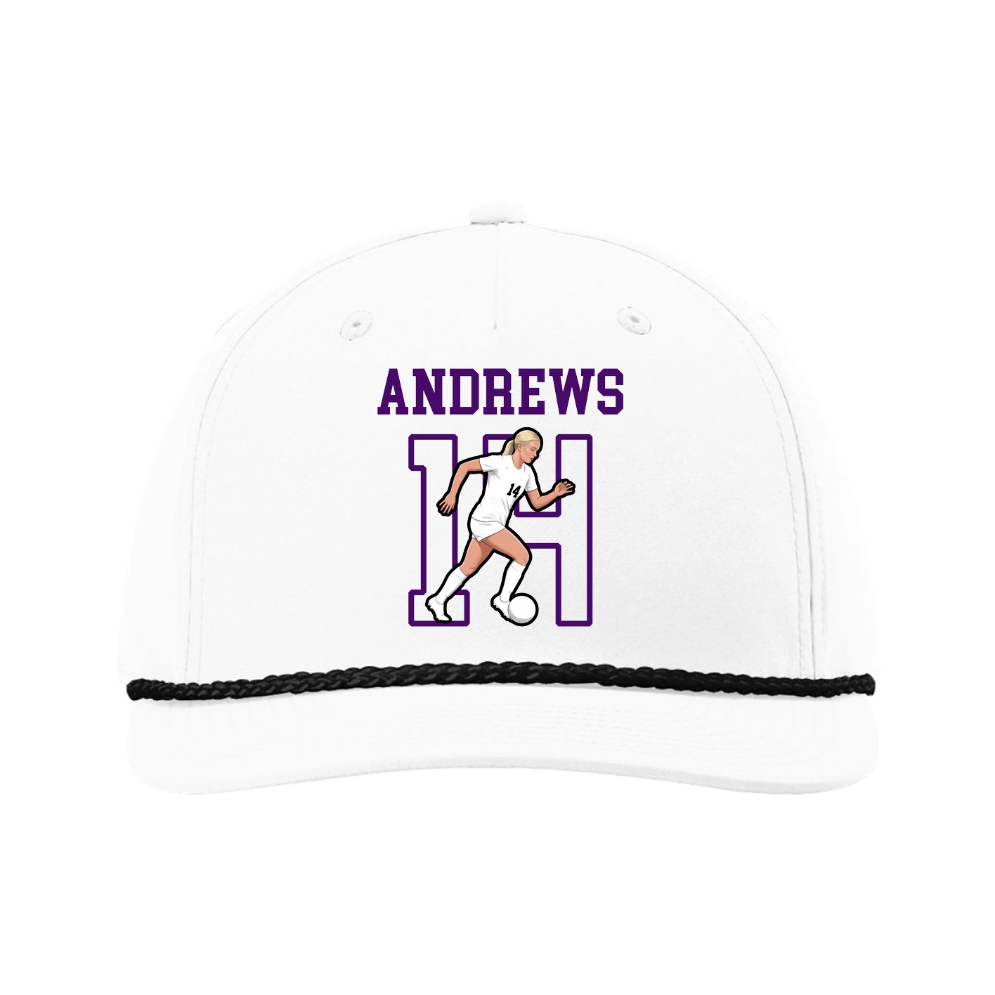 Five-Panel Classic Rope Cap — Shirsey in White
