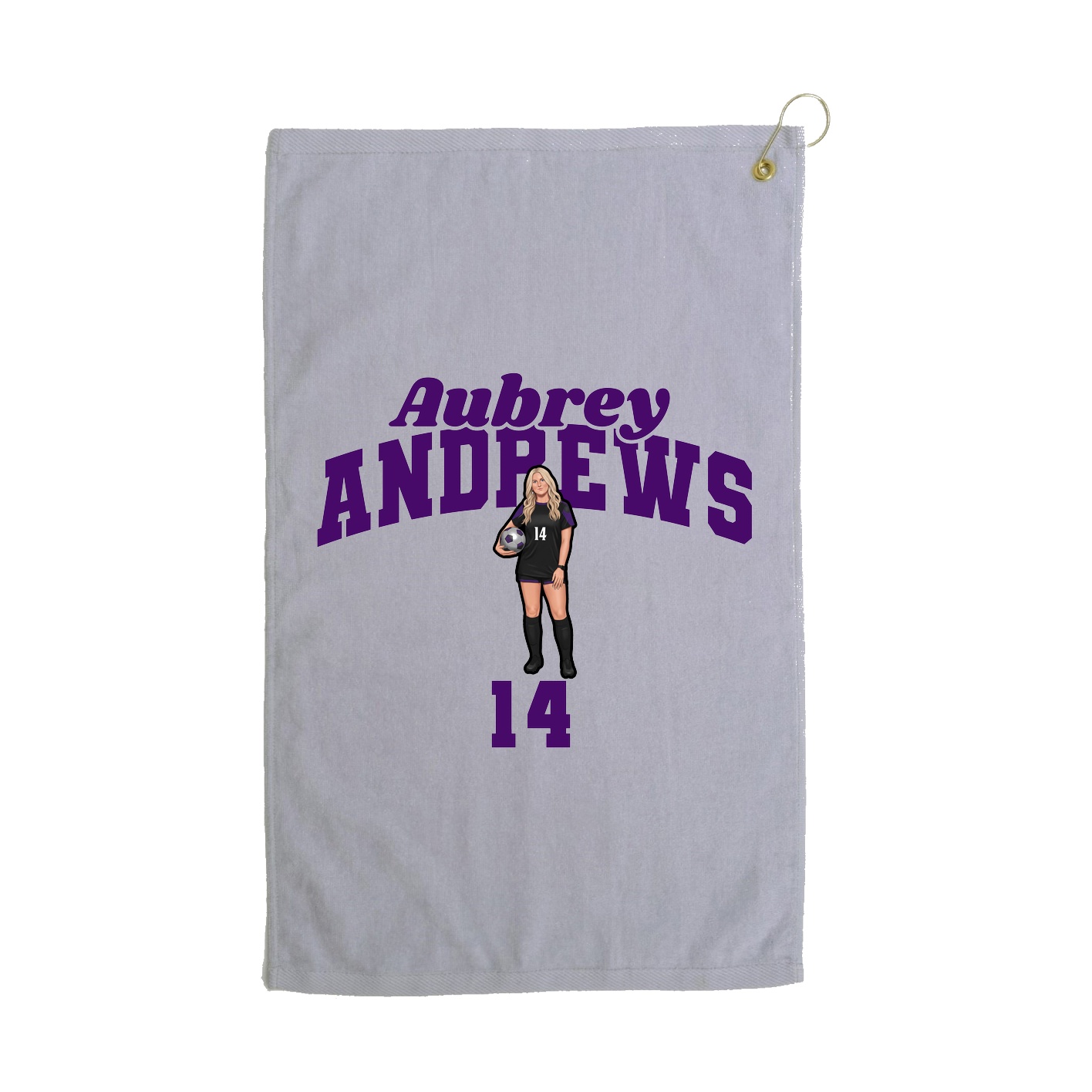 Golf Towel — Signature Arch in Grey