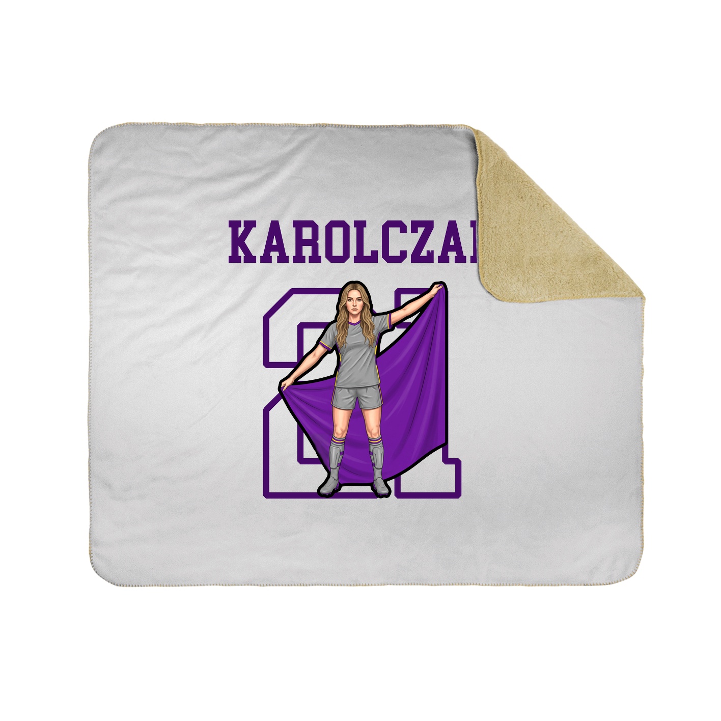 Throw Blanket — Shirsey in White