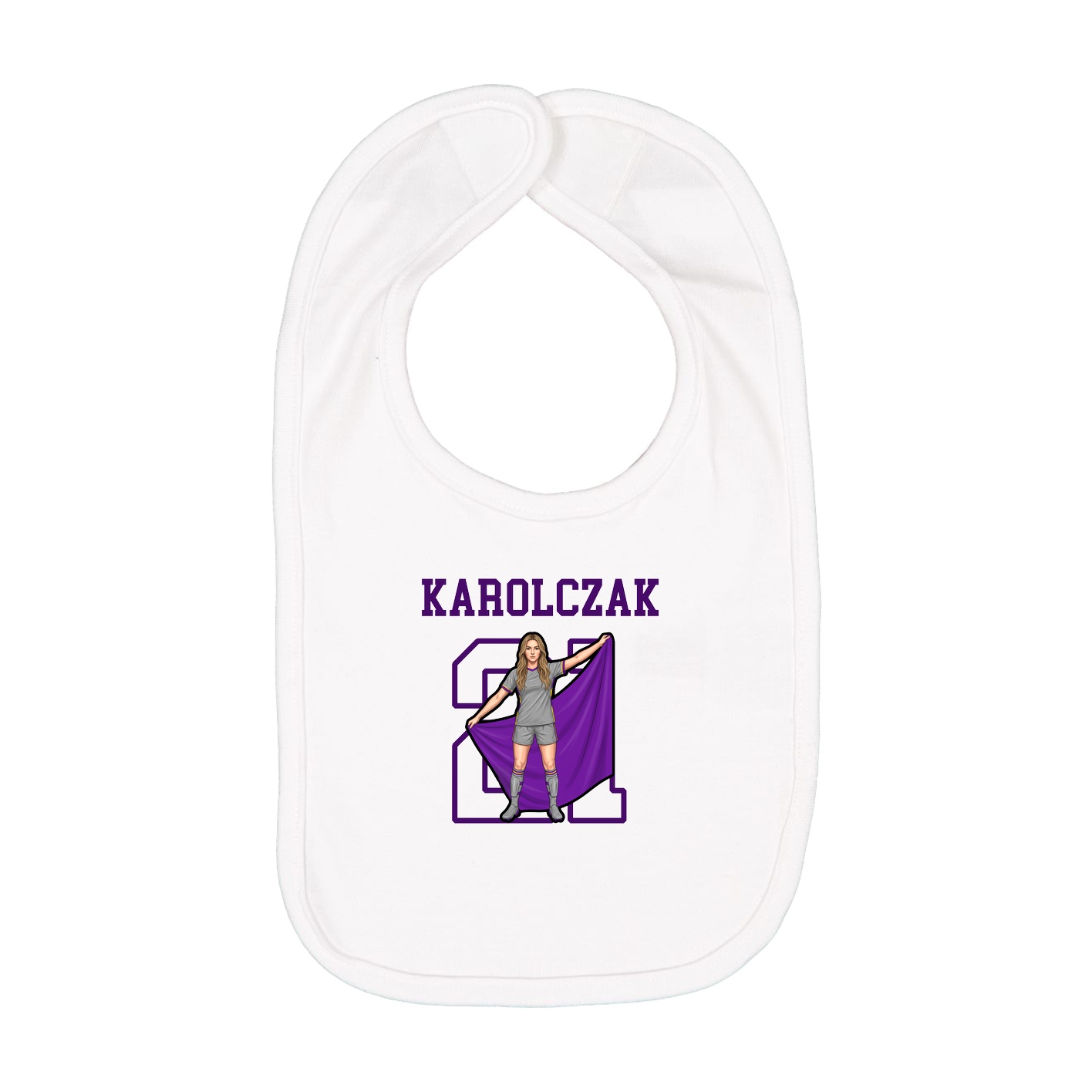 Infant Bib — Shirsey in White
