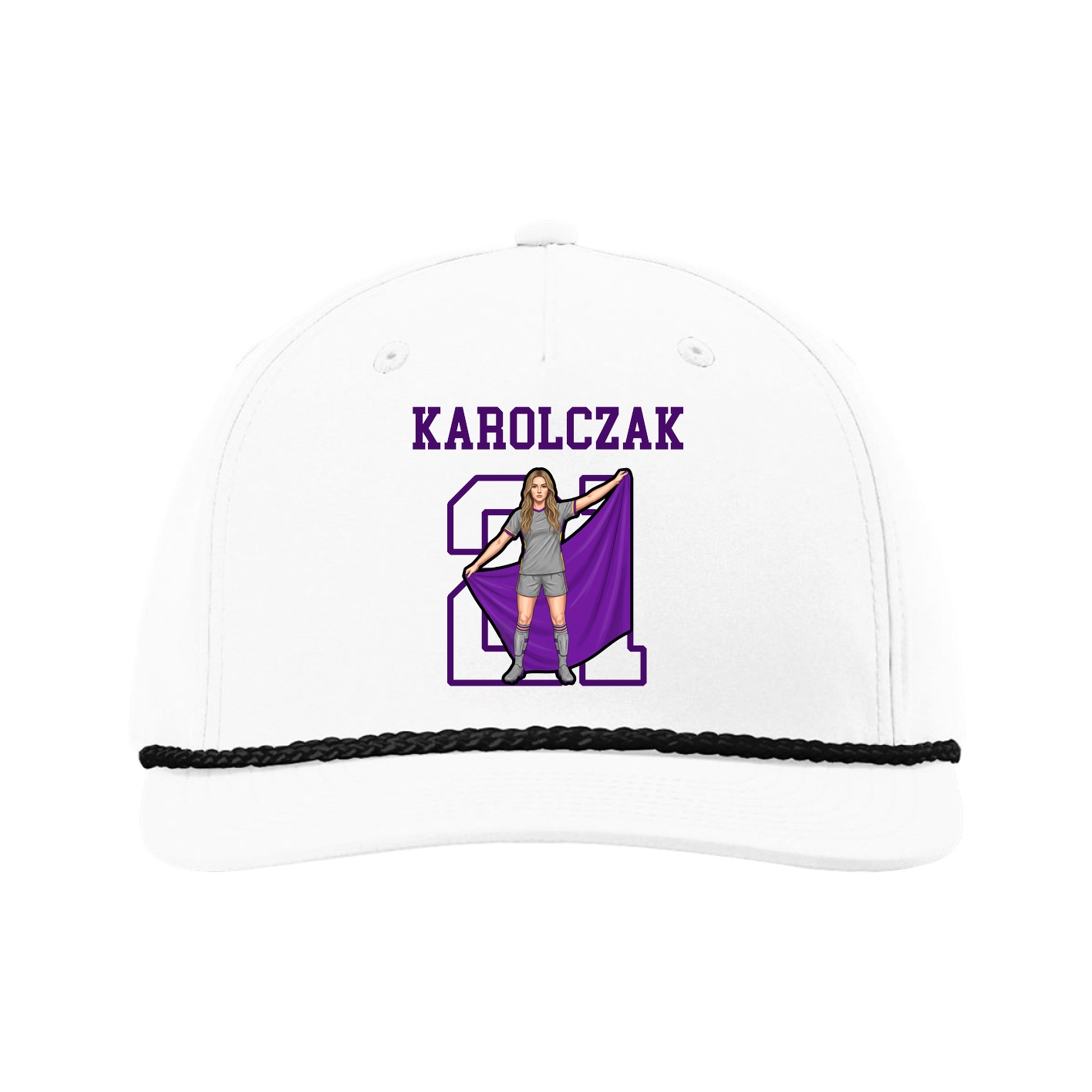 Five-Panel Classic Rope Cap — Shirsey in White