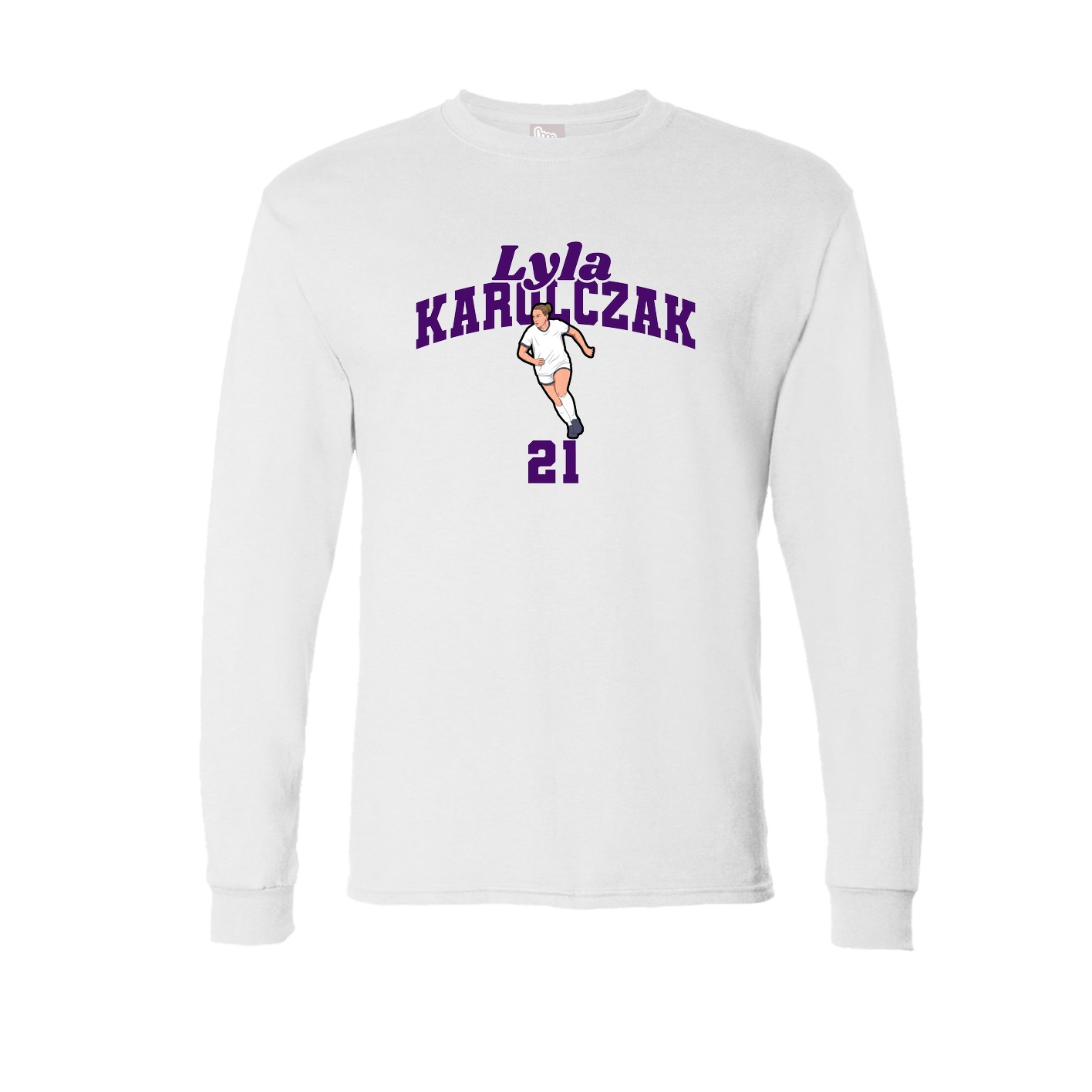Long Sleeve Tee — Signature Arch in White