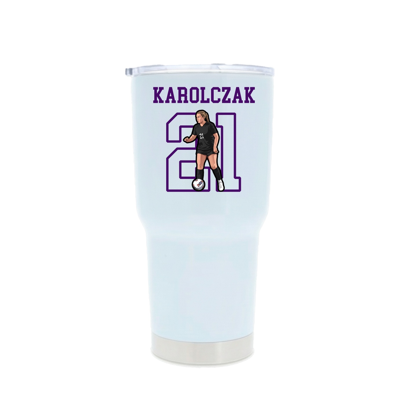30oz Stainless Steel Tumbler — Shirsey in White