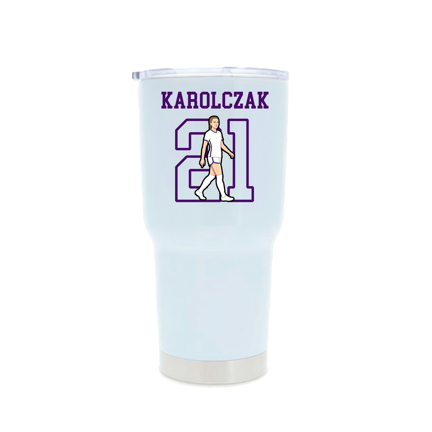 30oz Stainless Steel Tumbler — Shirsey in White