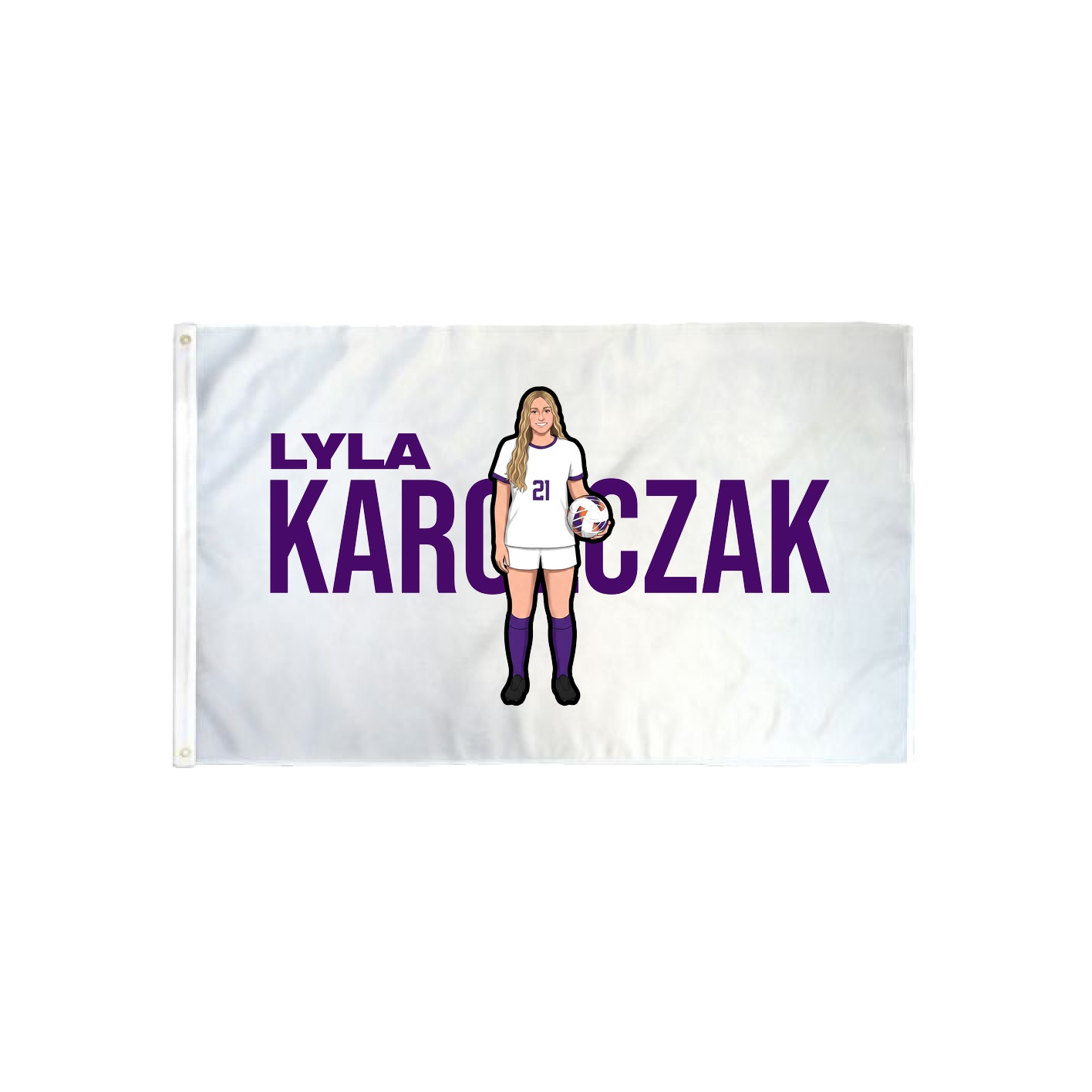 3x5 Flag — Player Name in Classic