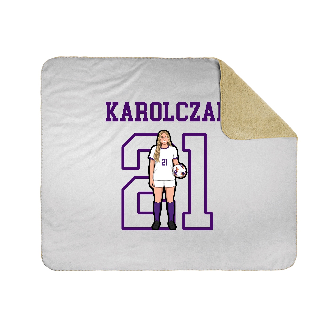 Throw Blanket — Shirsey in White