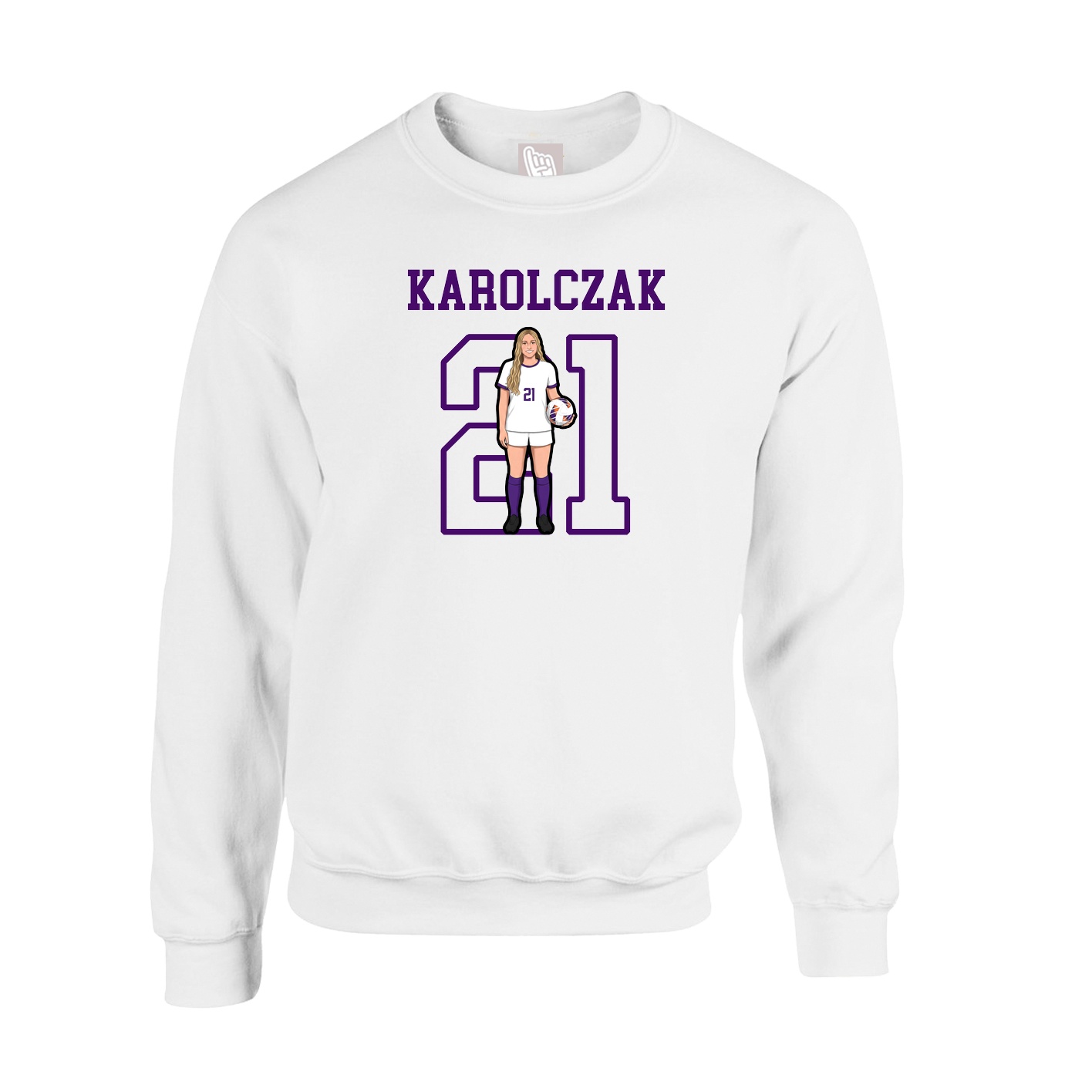 Fleece Crew — Shirsey in White