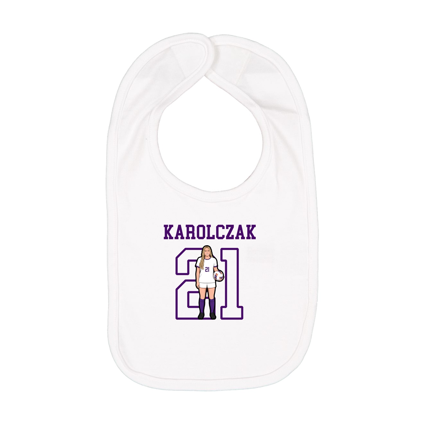 Infant Bib — Shirsey in White