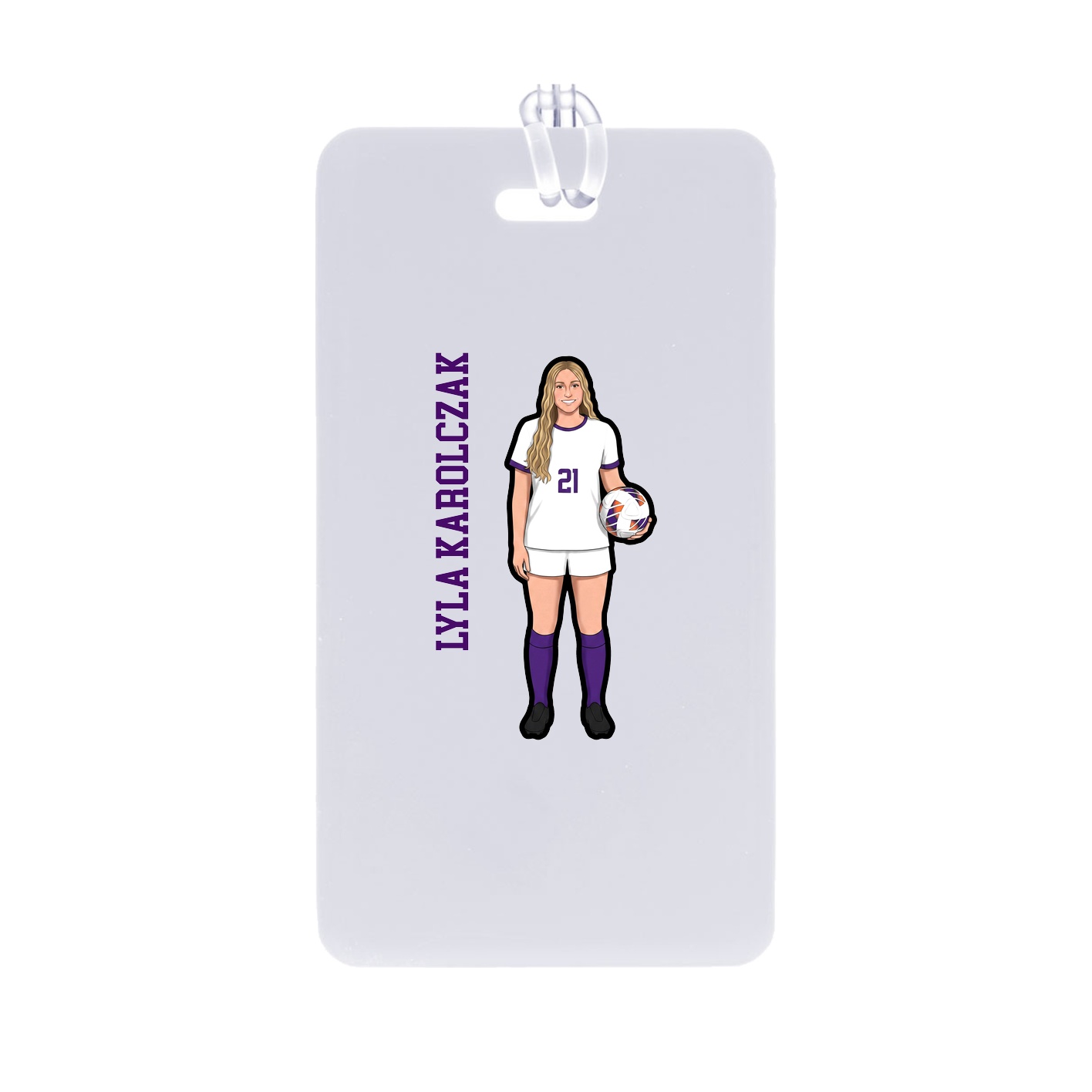 Bag Tag — Name Vertical in Classic