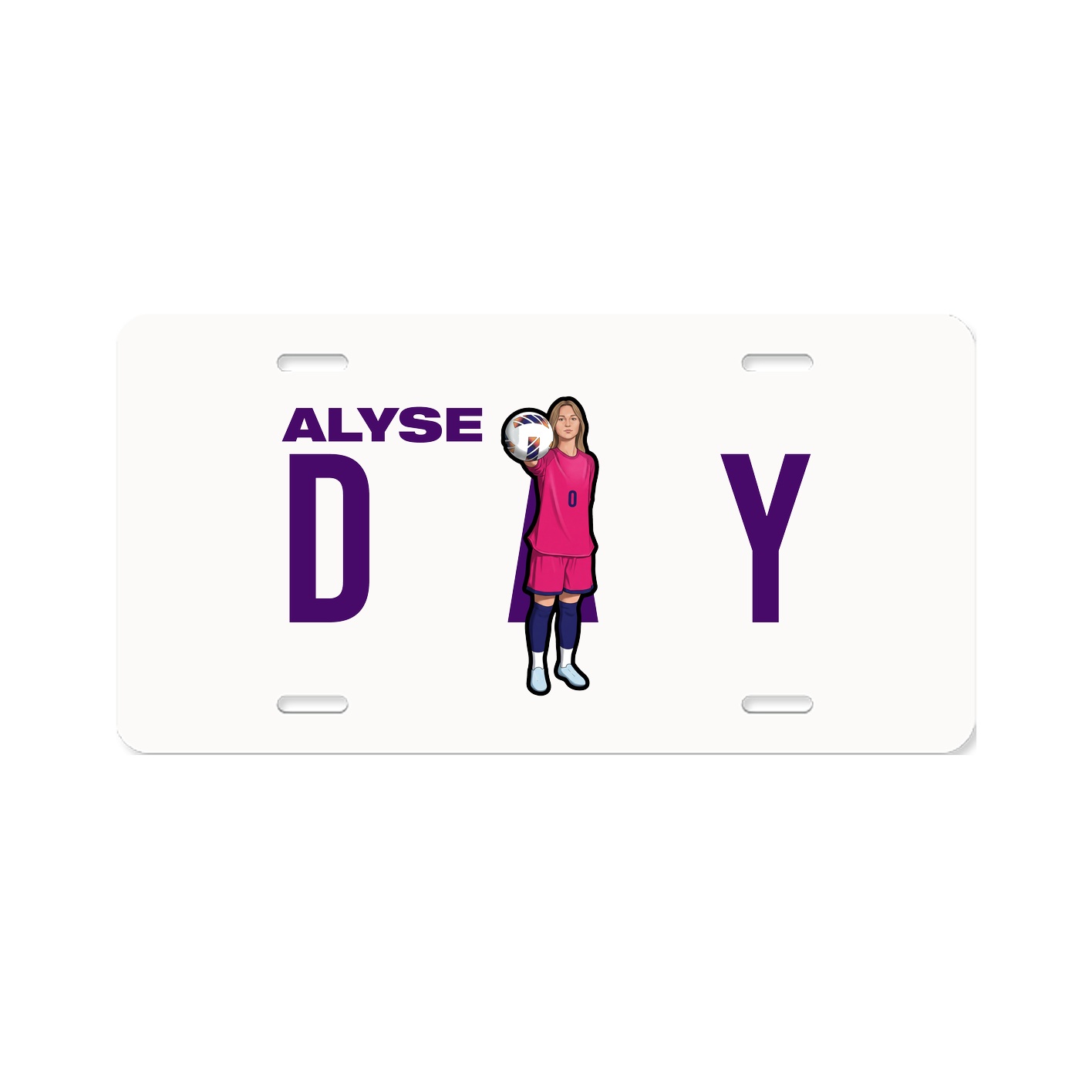 License Plate — Player Name in Classic
