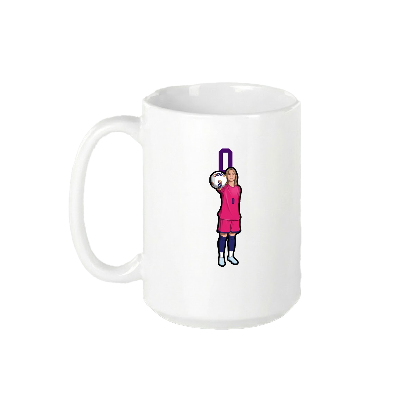 15oz Coffee Mug — Number Top in White