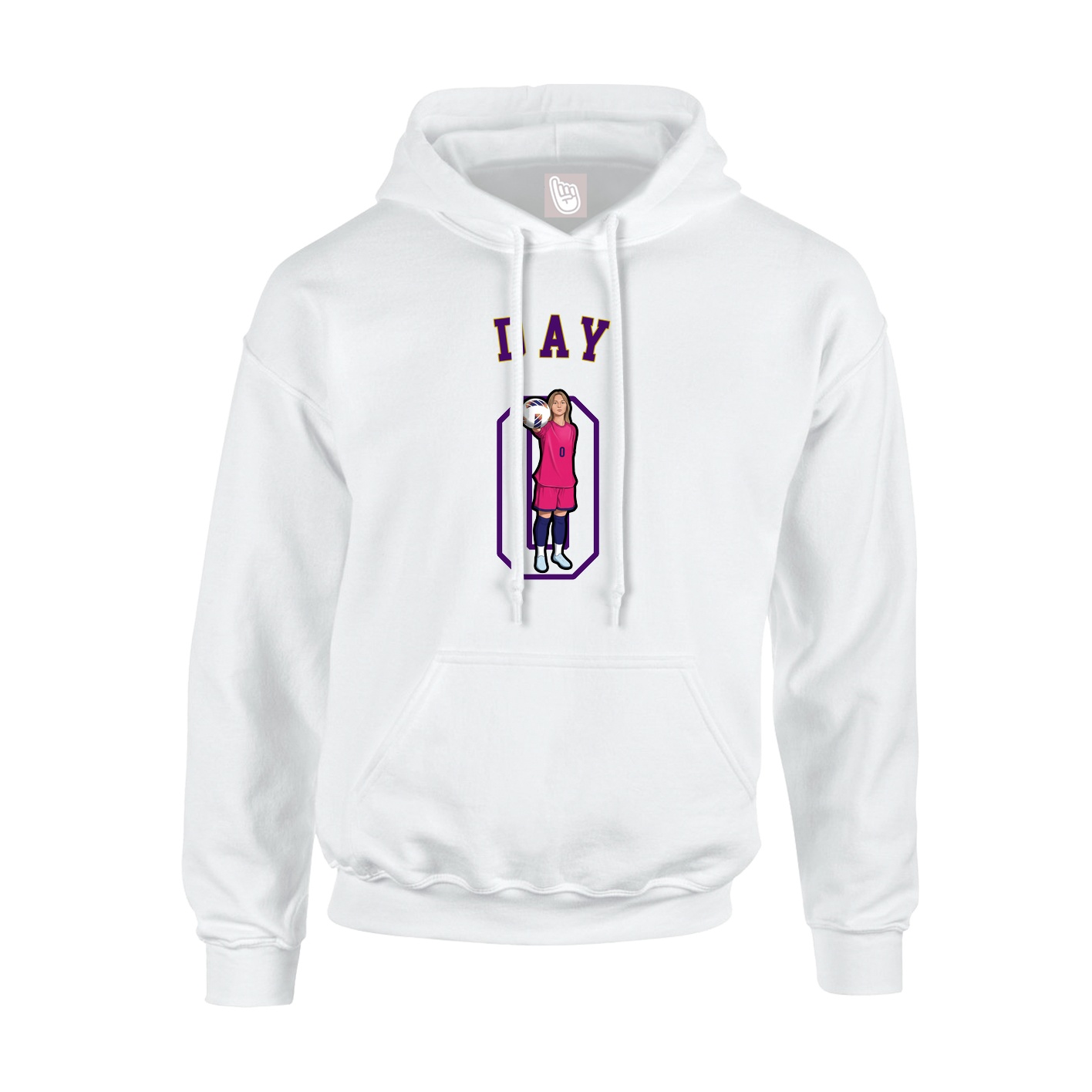 Youth Hoodie — Shirsey Arch in White