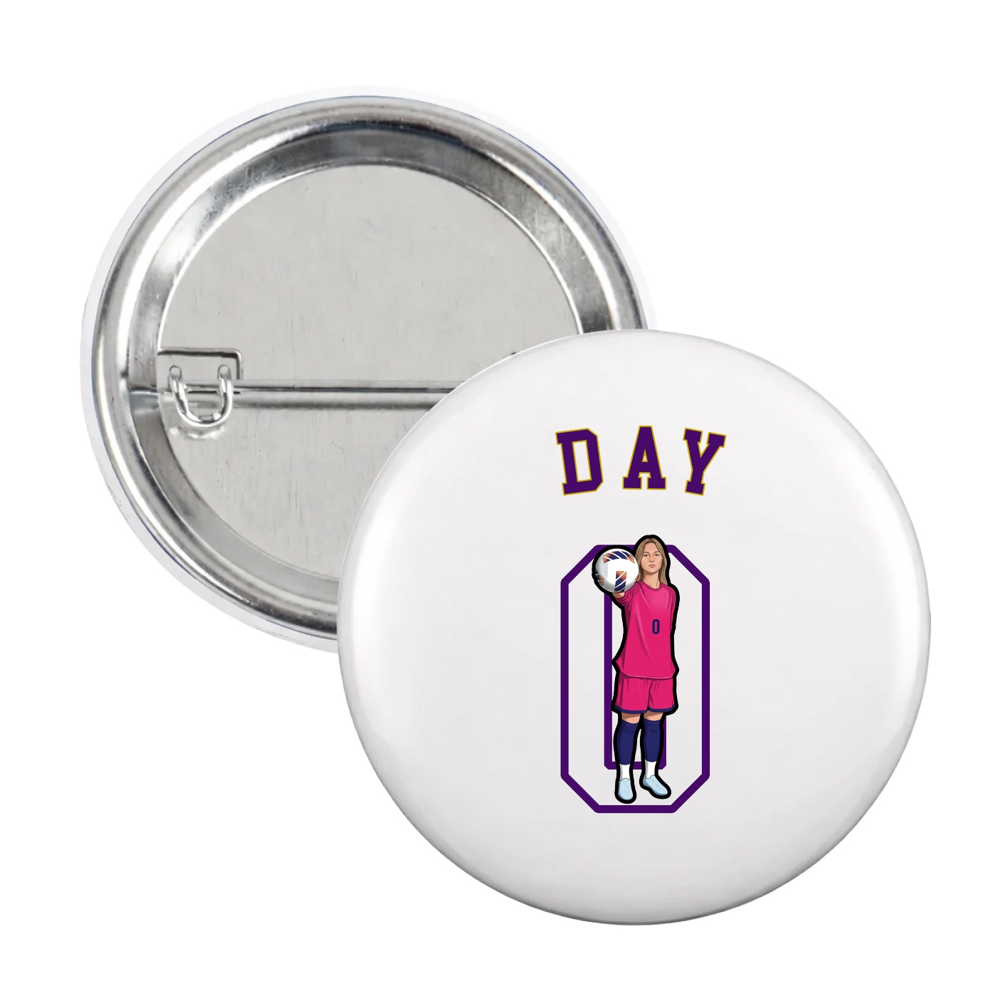 Game Day Button — Shirsey Arch in White