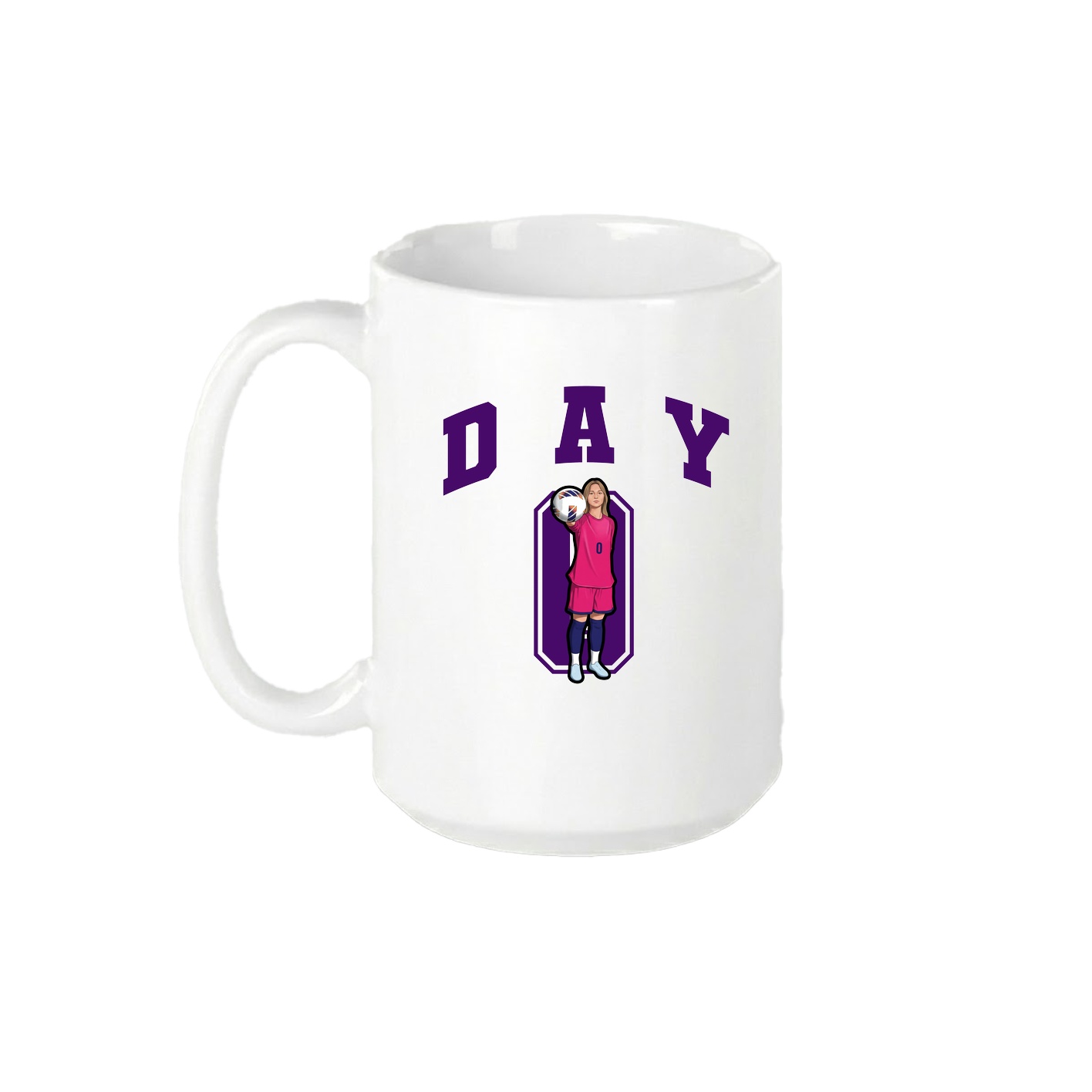 15oz Coffee Mug — Number in White
