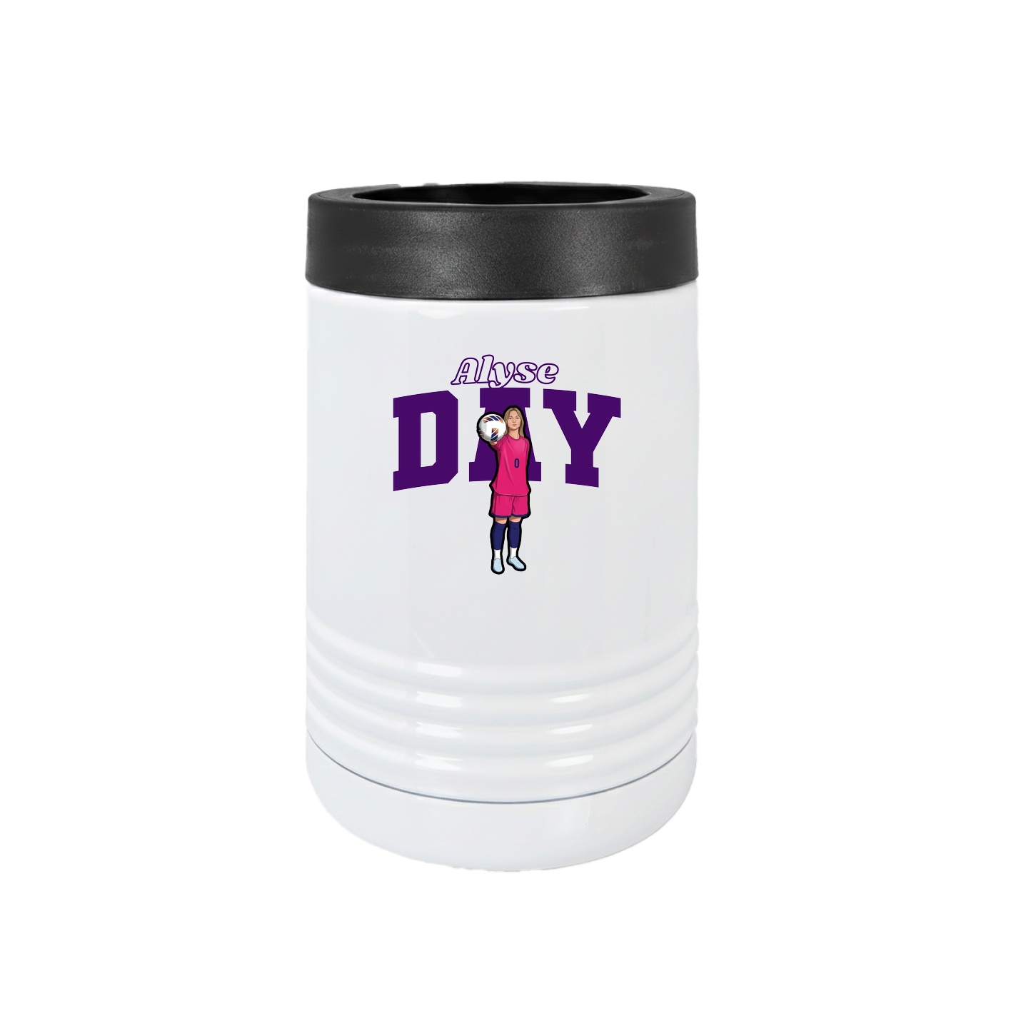 Beverage Holder — Name Arch in White