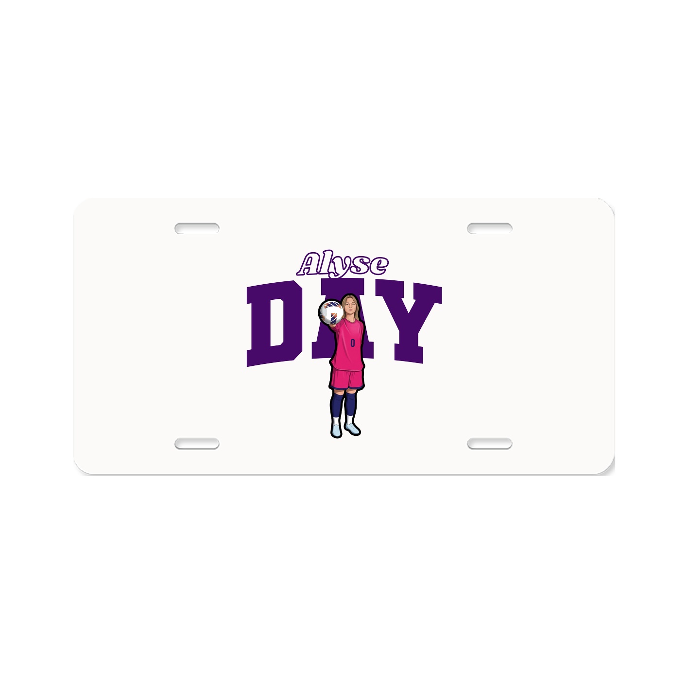 License Plate — Name Arch in Classic