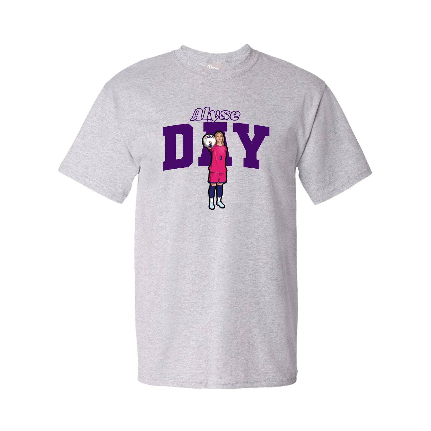 Tee — Name Arch in Grey