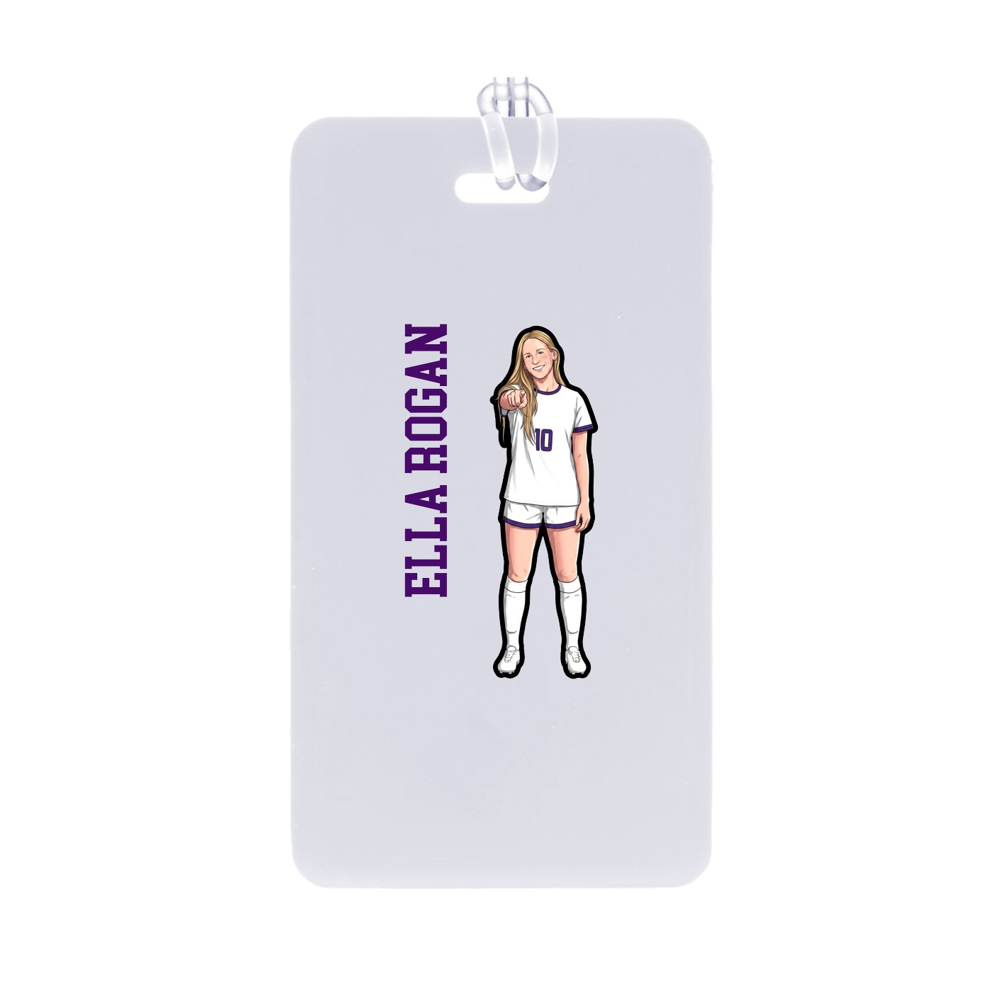 Bag Tag — Name Vertical in Classic