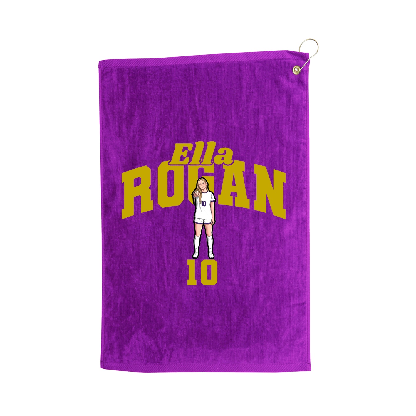 Golf Towel — Signature Arch in Purple