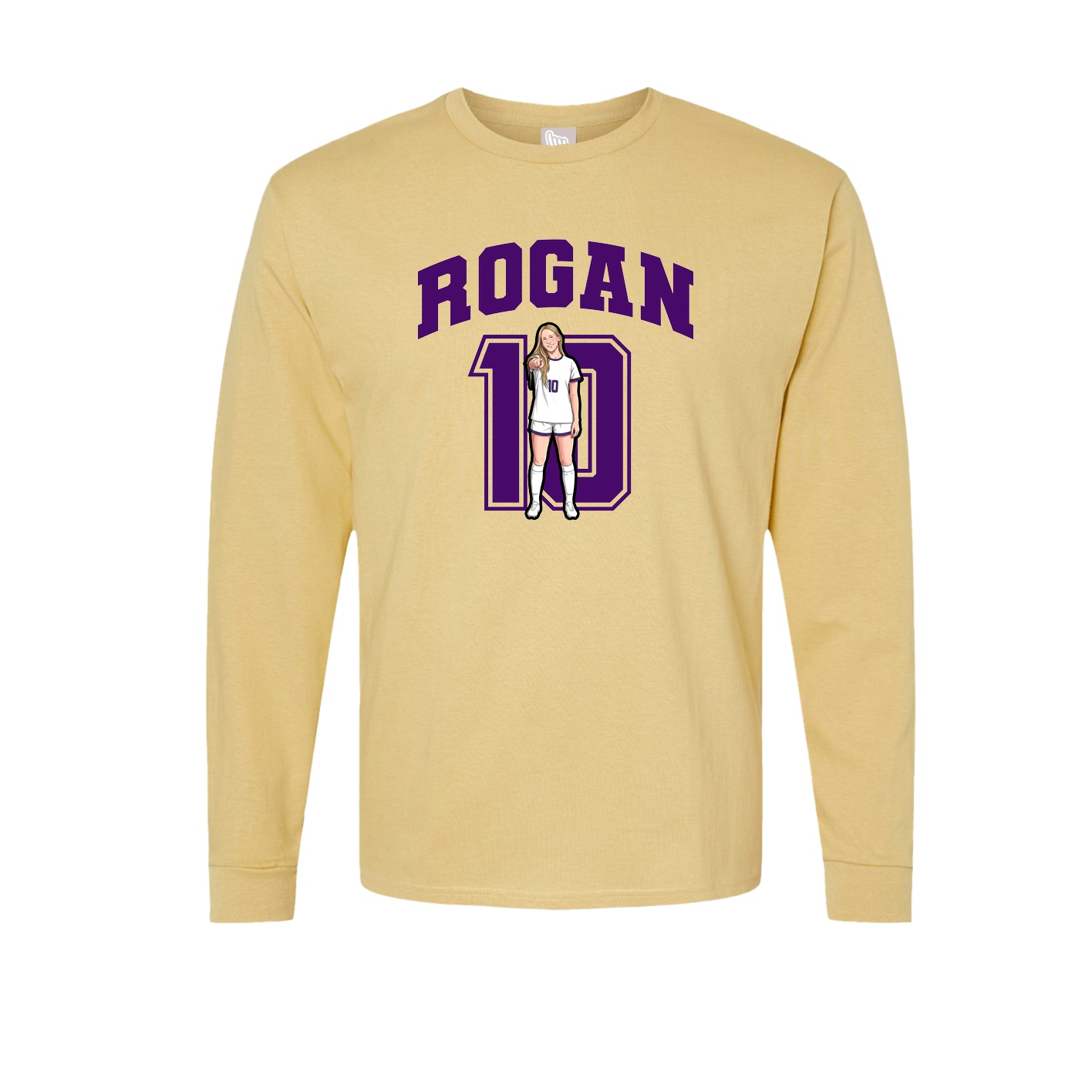 Long Sleeve Tee — Number in Vegas Gold