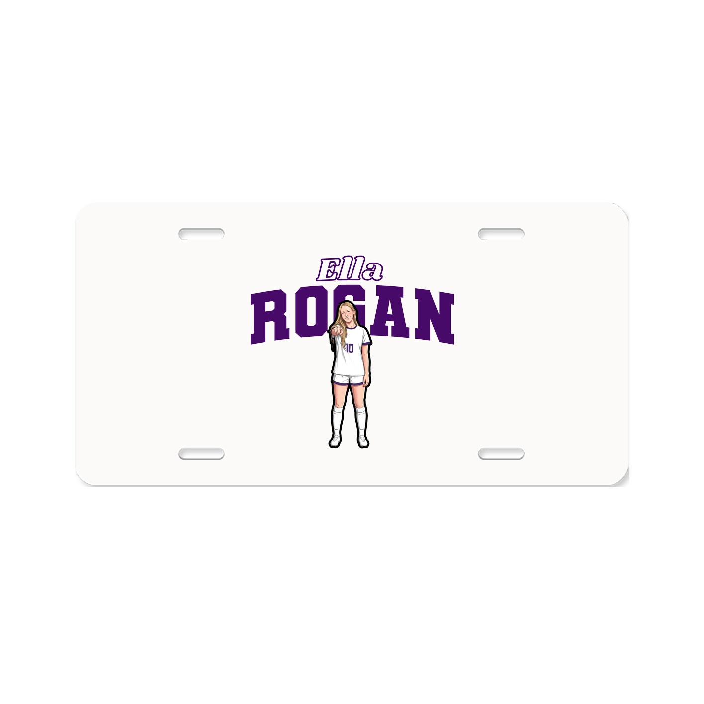 License Plate — Name Arch in Classic