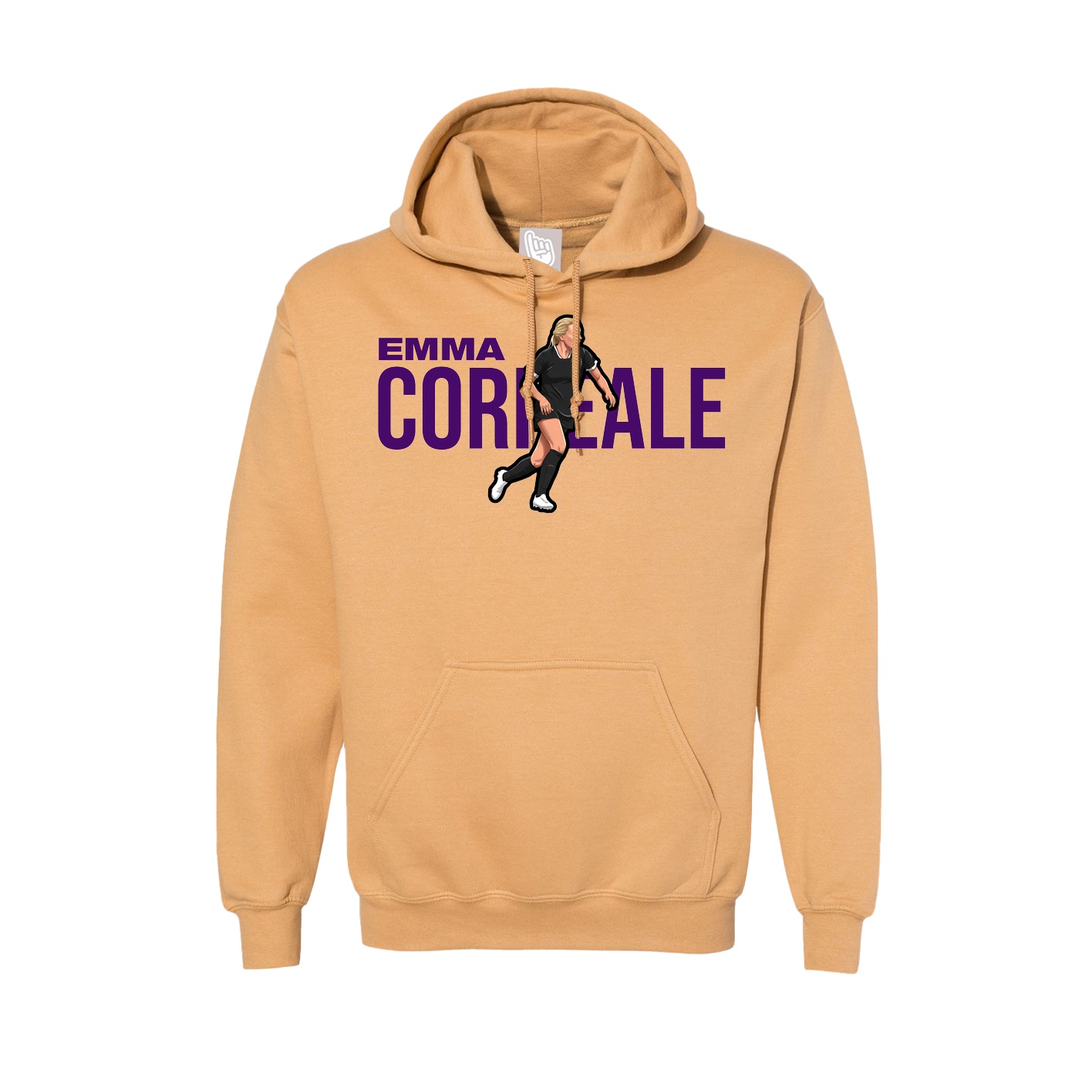 Hoodie — Player Name in Vegas Gold