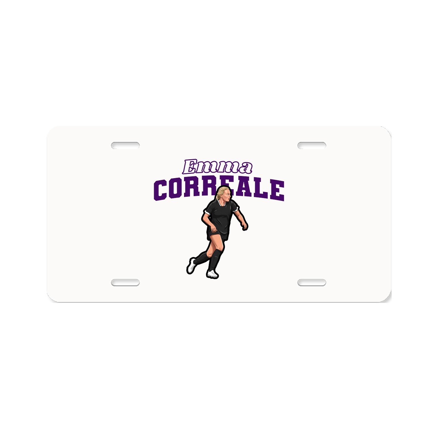 License Plate — Name Arch in Classic