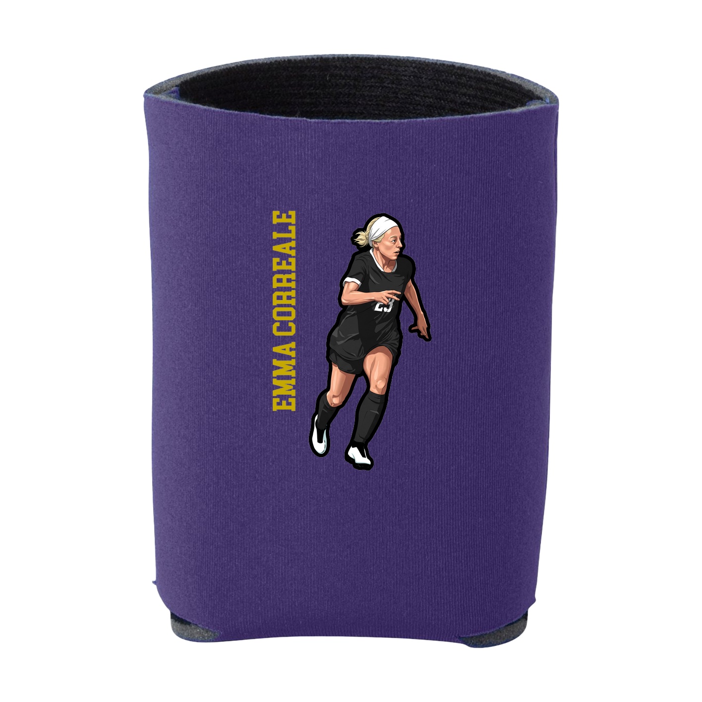 Can Holder — Name Vertical in Purple