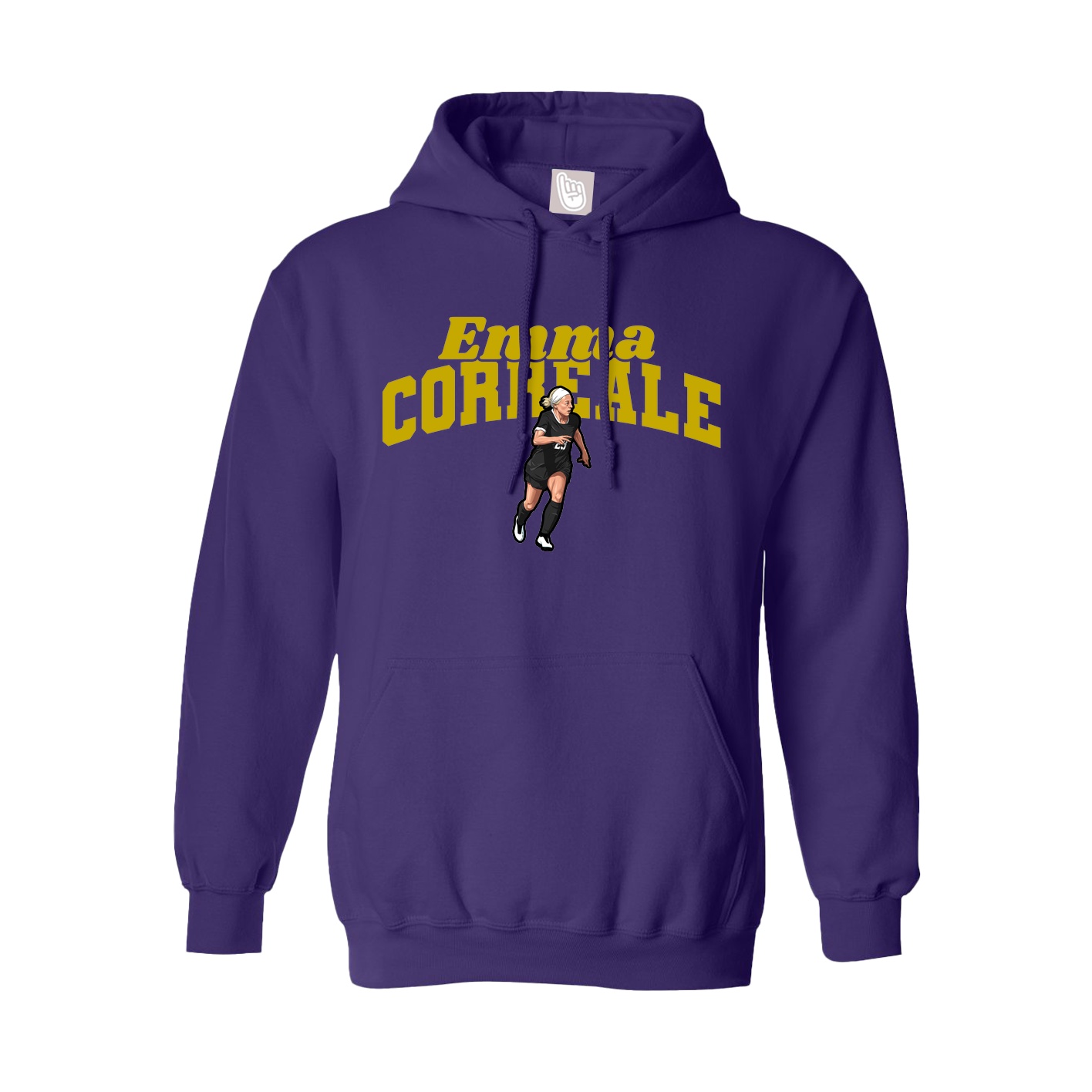 Youth Hoodie — Signature Arch in Purple