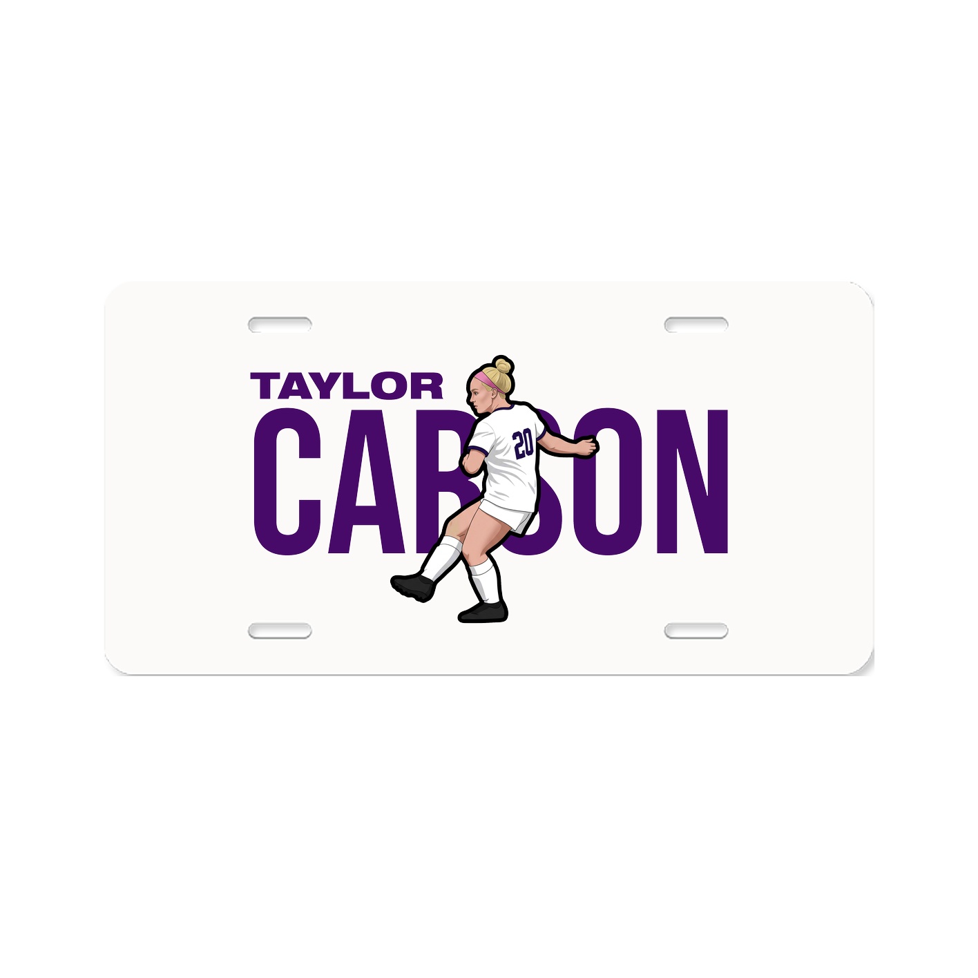 License Plate — Player Name in Classic