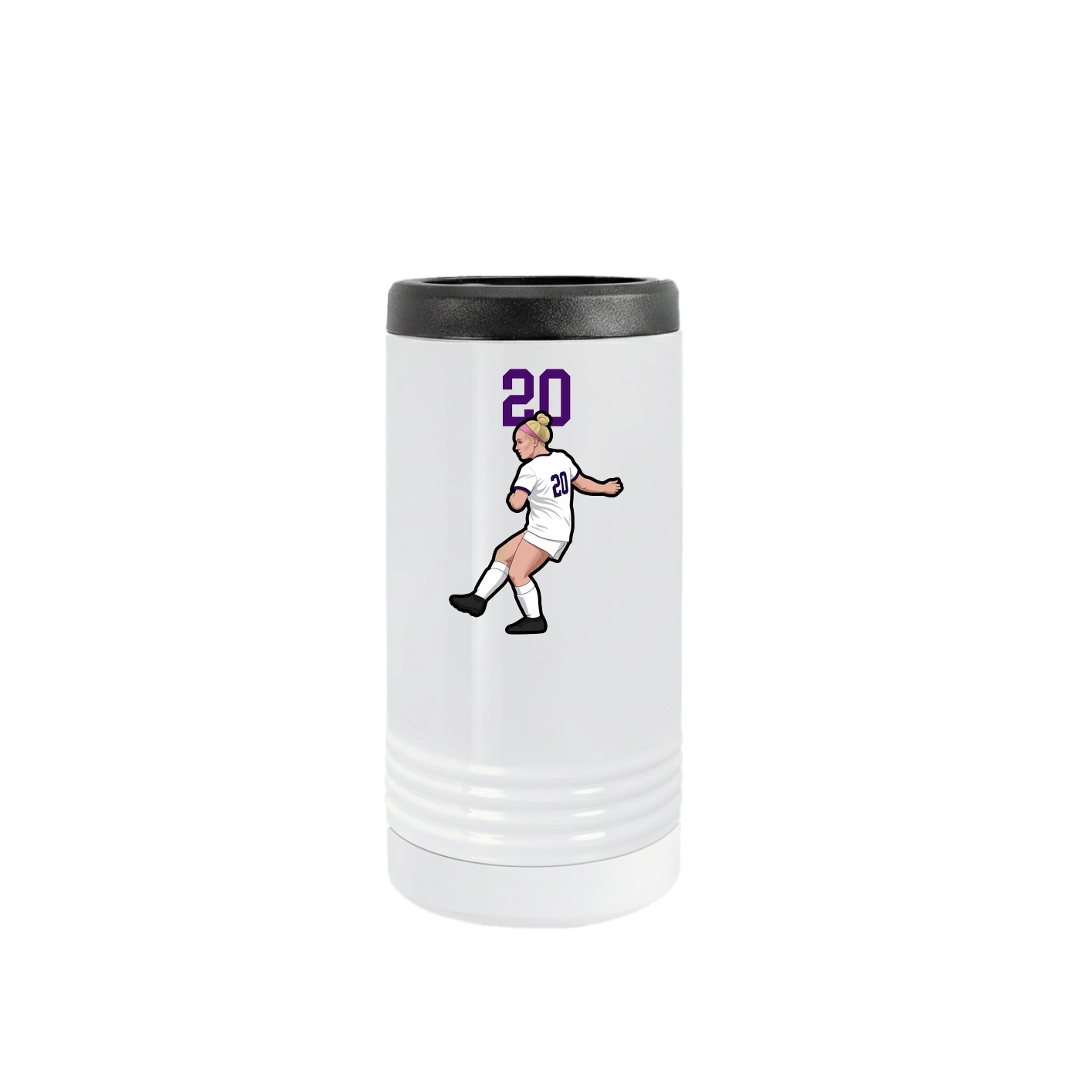 Slim Beverage Holder — Number Top in White