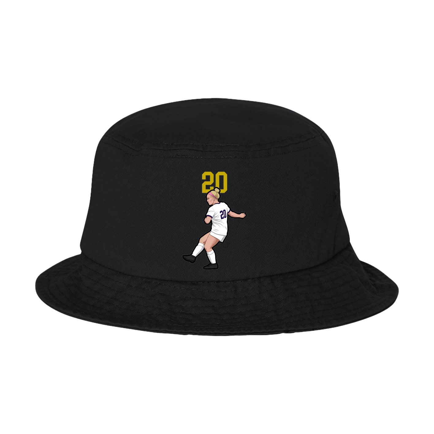 Bucket Cap — Number Top in Black
