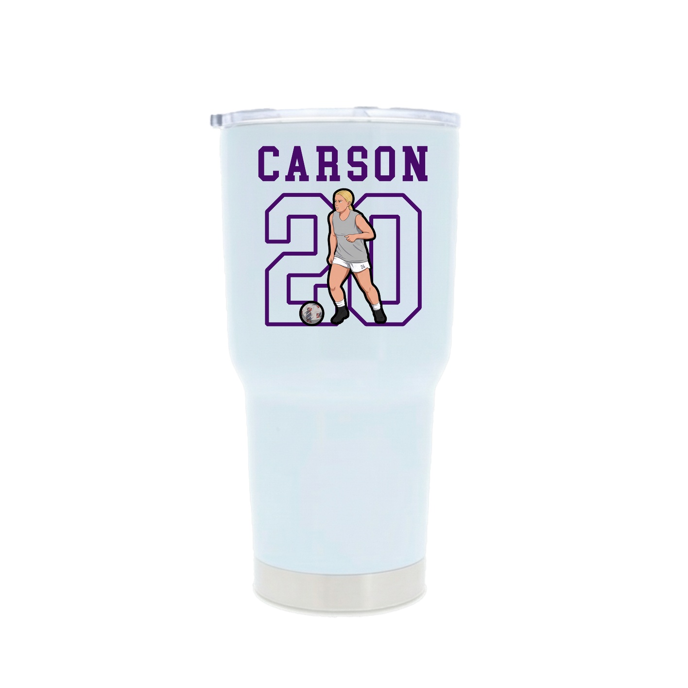 30oz Stainless Steel Tumbler — Shirsey in White