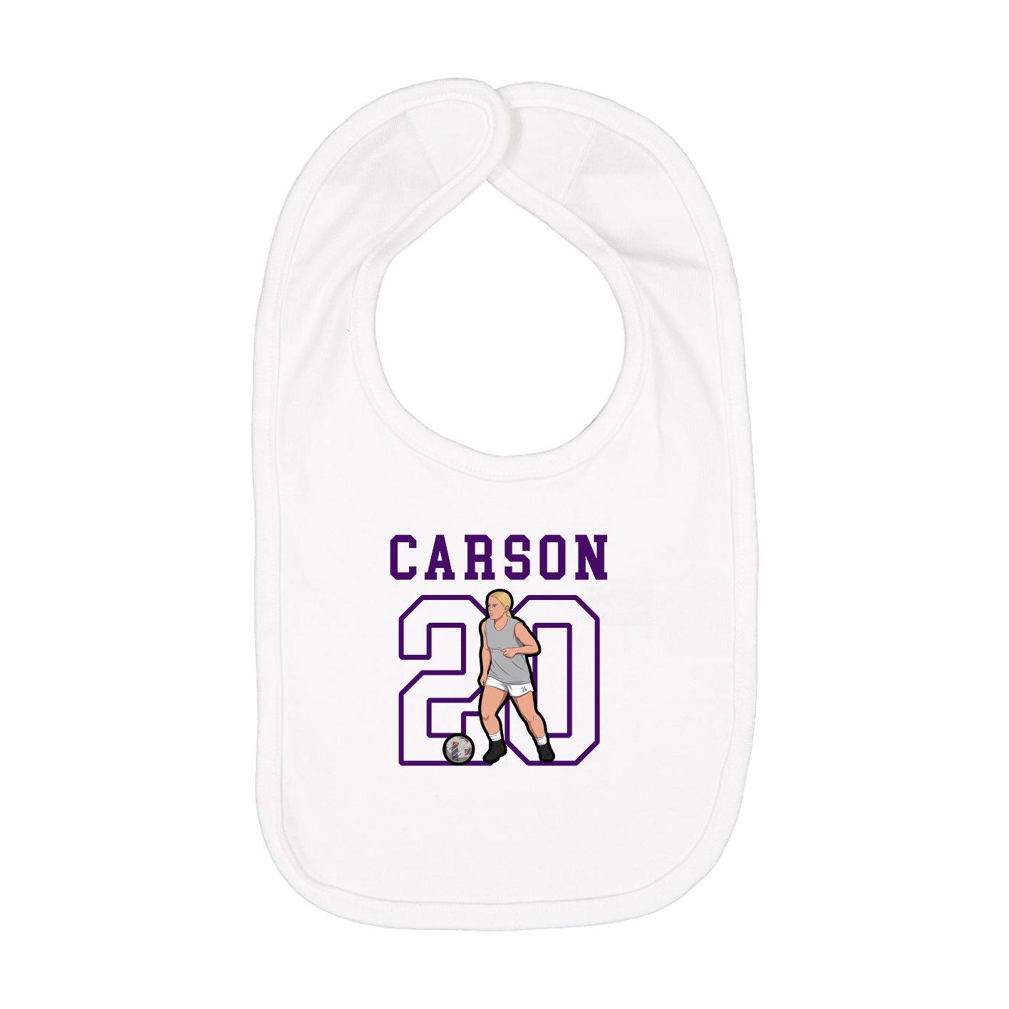 Infant Bib — Shirsey in White