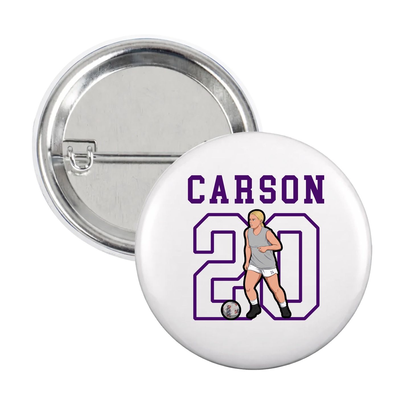 Game Day Button — Shirsey in White