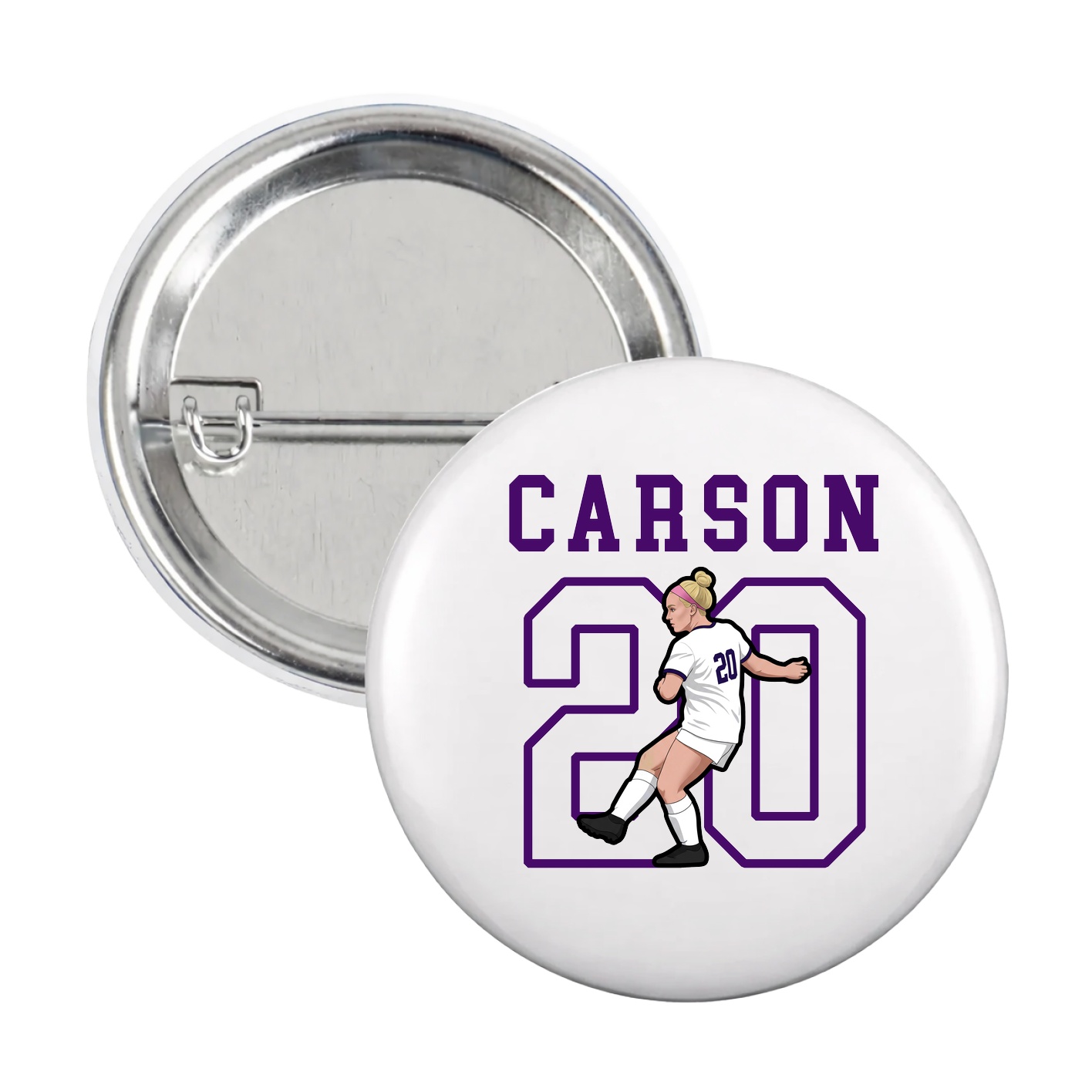 Game Day Button — Shirsey in White