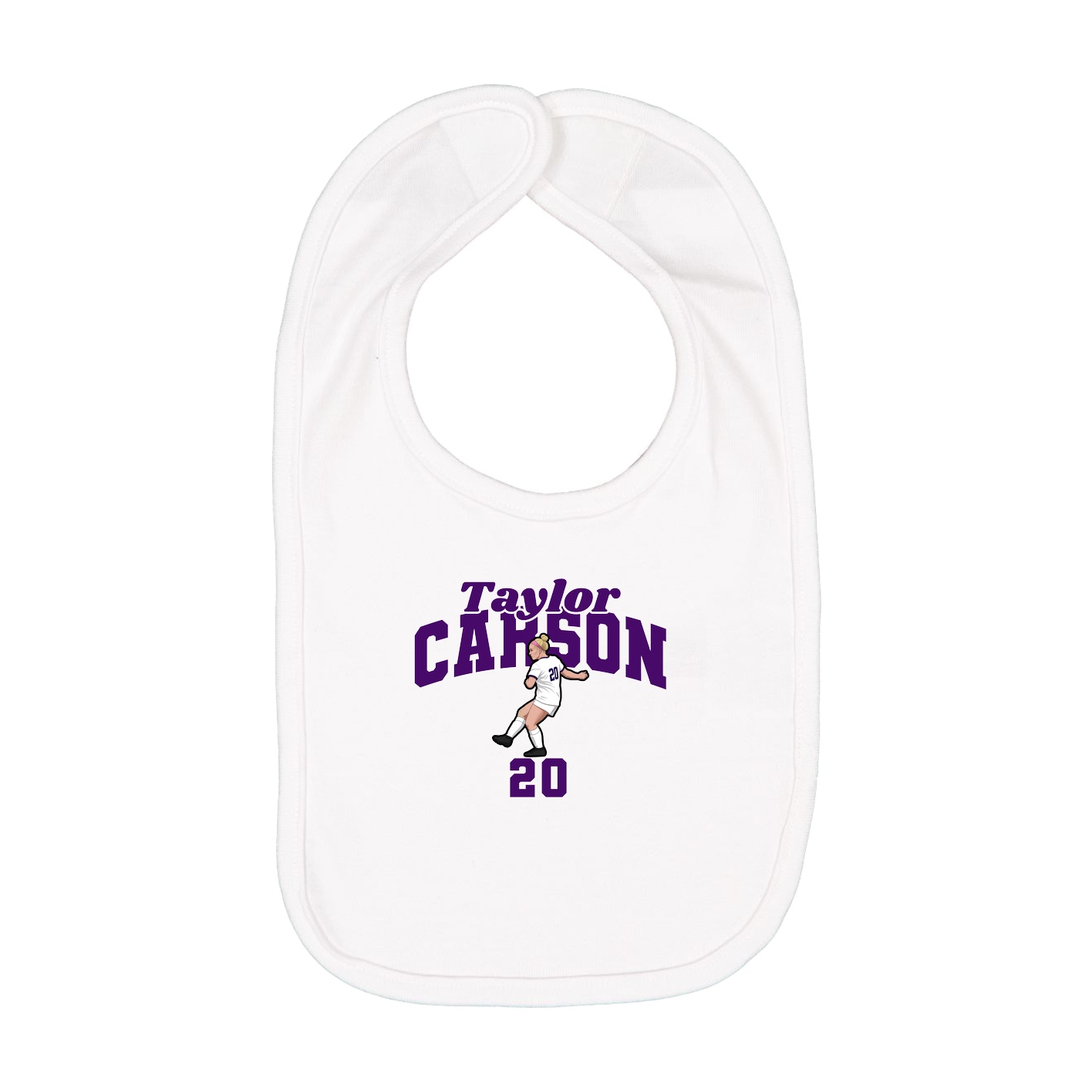 Infant Bib — Signature Arch in White