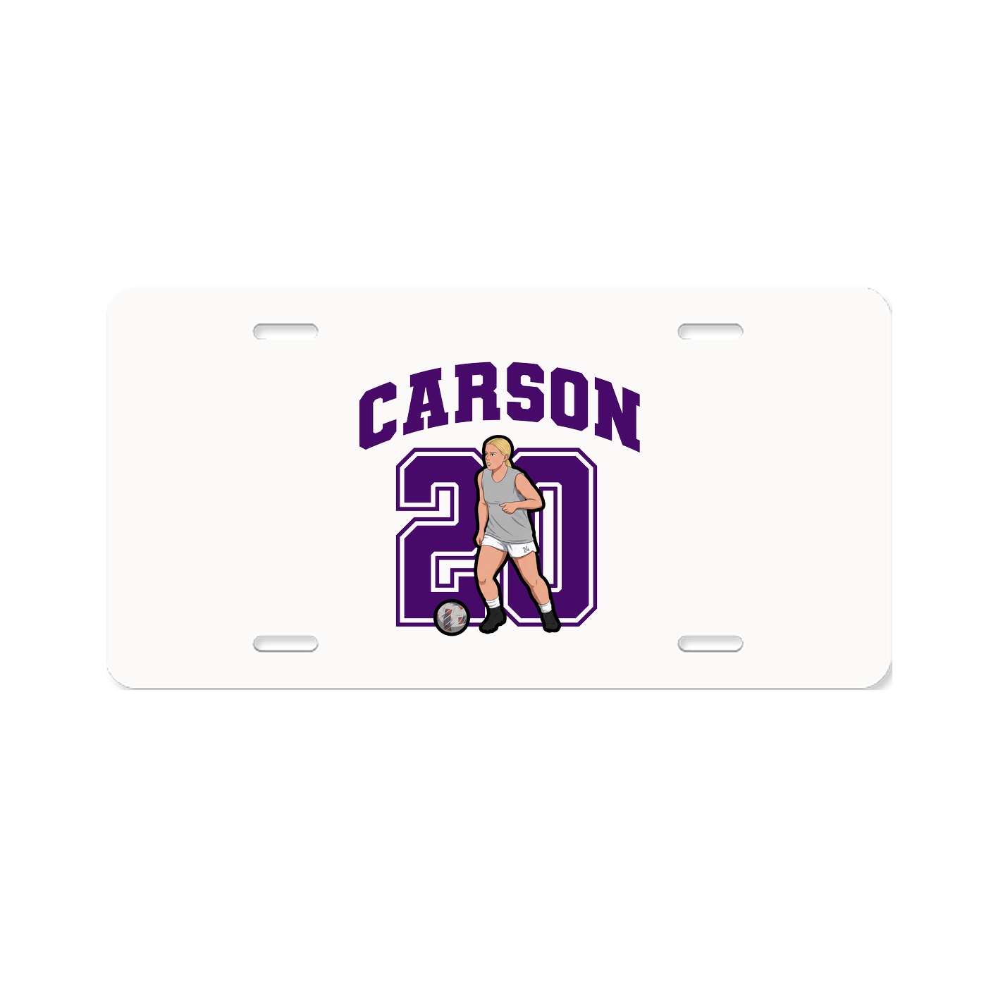 License Plate — Number in Classic