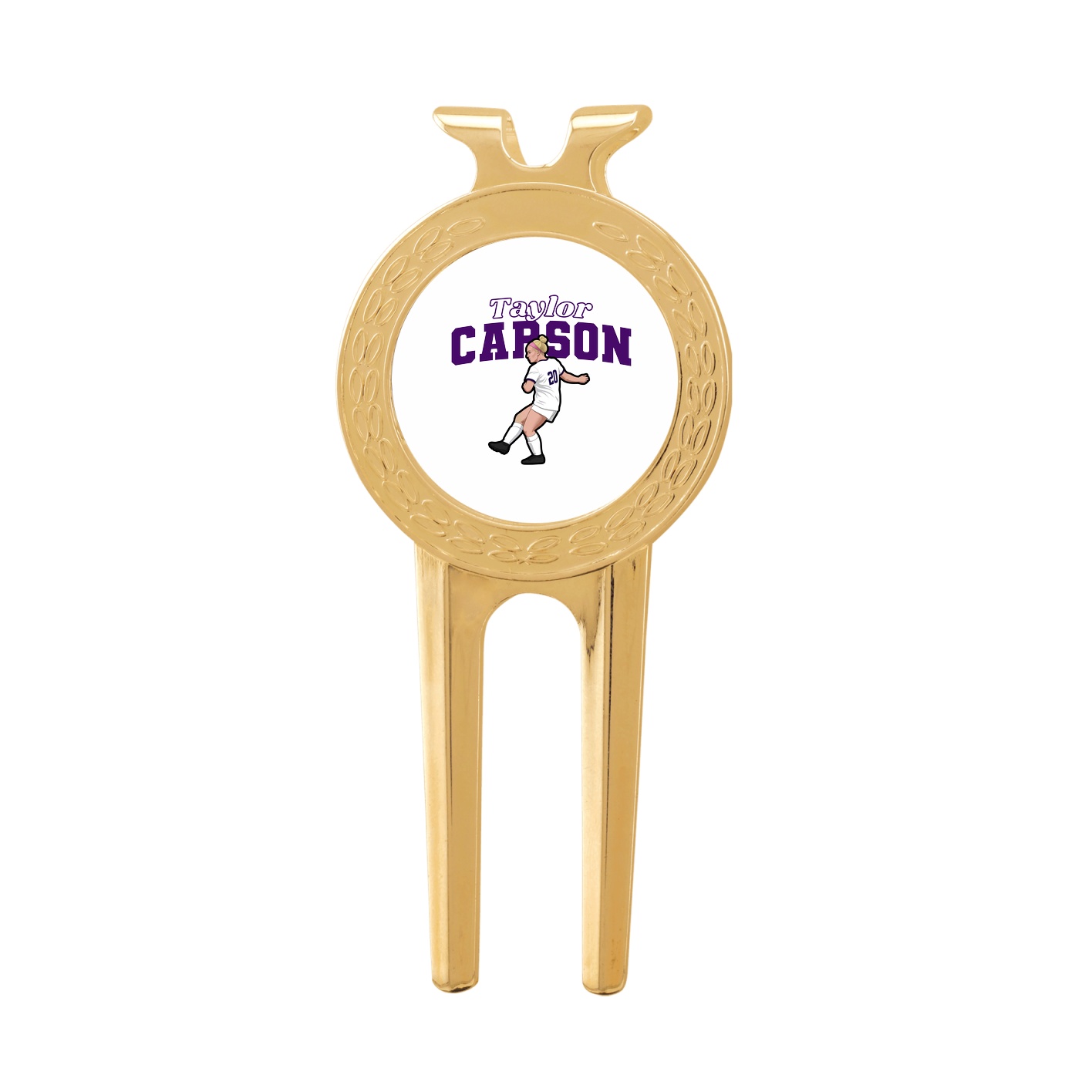 Divot Tool with Ball Marker — Name Arch in Classic