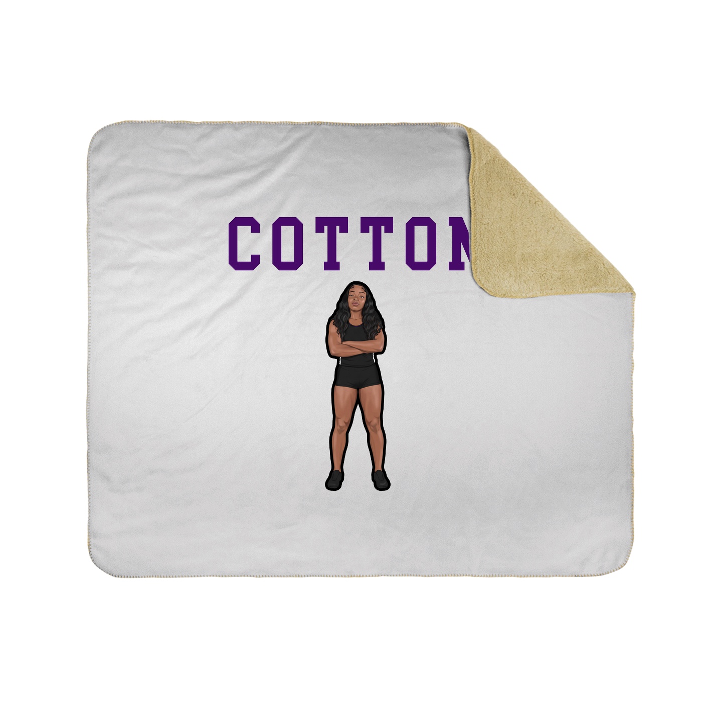 Throw Blanket — Shirsey in White