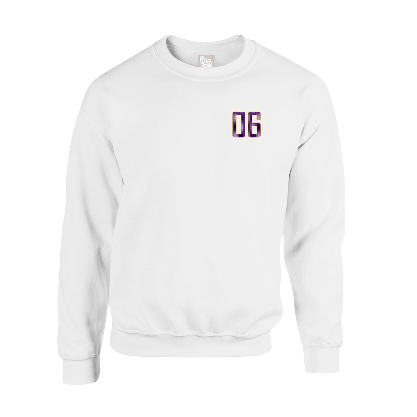 Fleece Crew — Front Shirsy in White