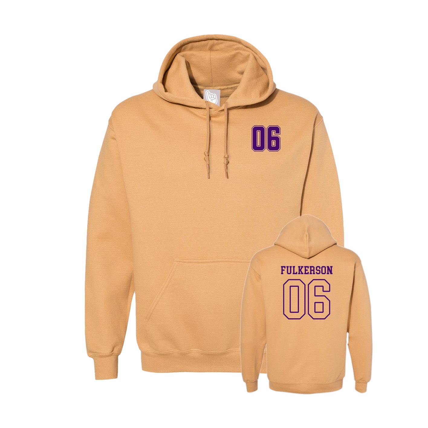 Hoodie — Chest Back in Vegas Gold
