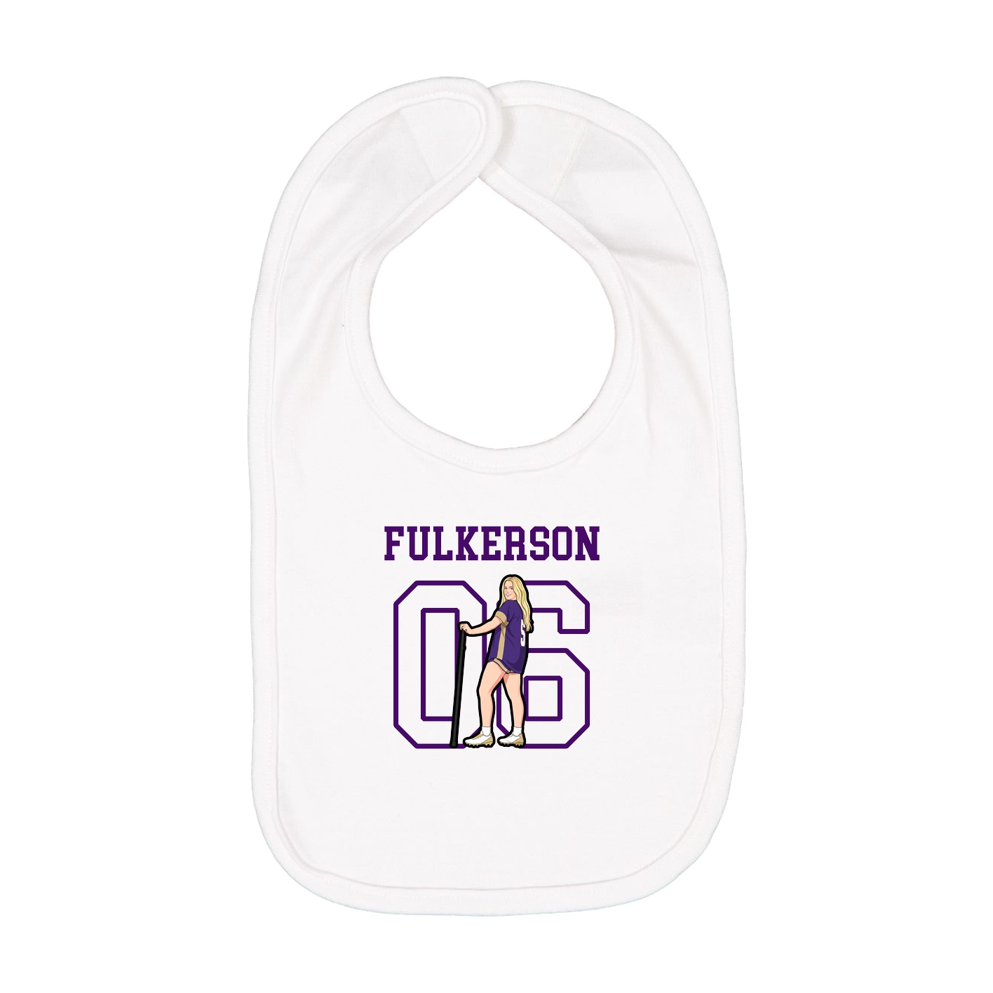 Infant Bib — Shirsey in White